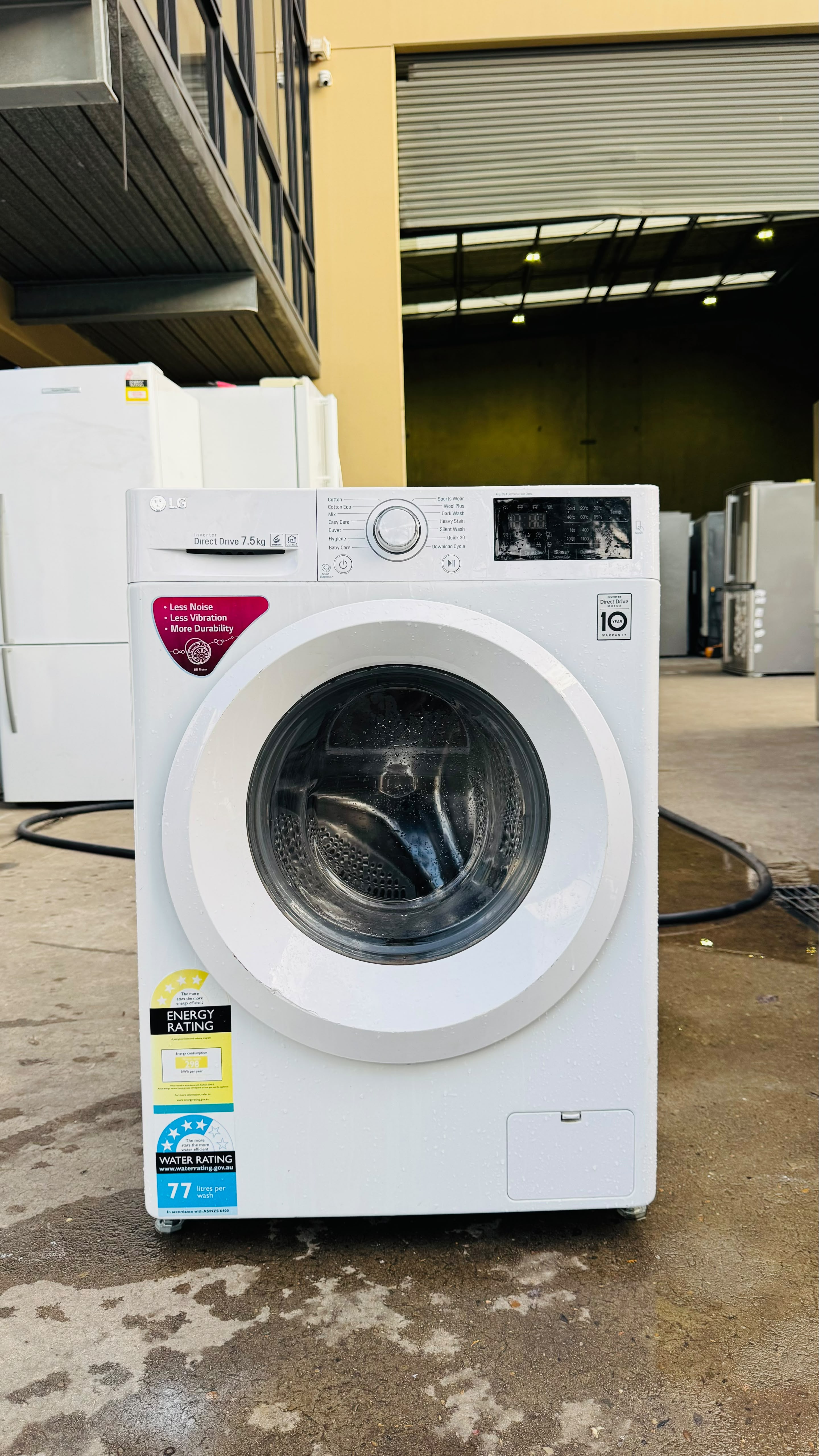 LG 7.5KGS FRONT LOADER WASHING MACHINE