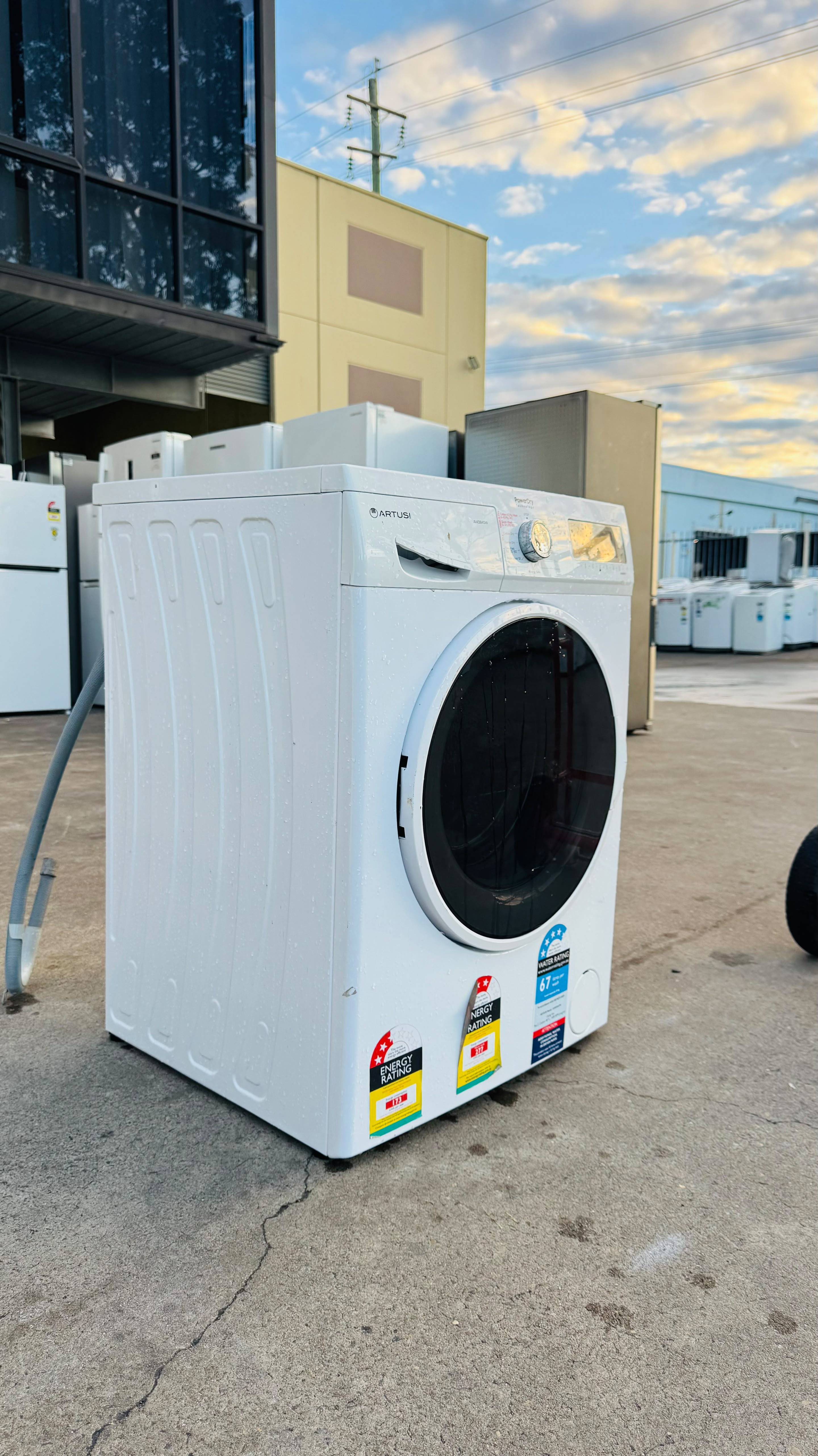 ARTUSI 8KGS FRONT LOADER WASHING MACHINE