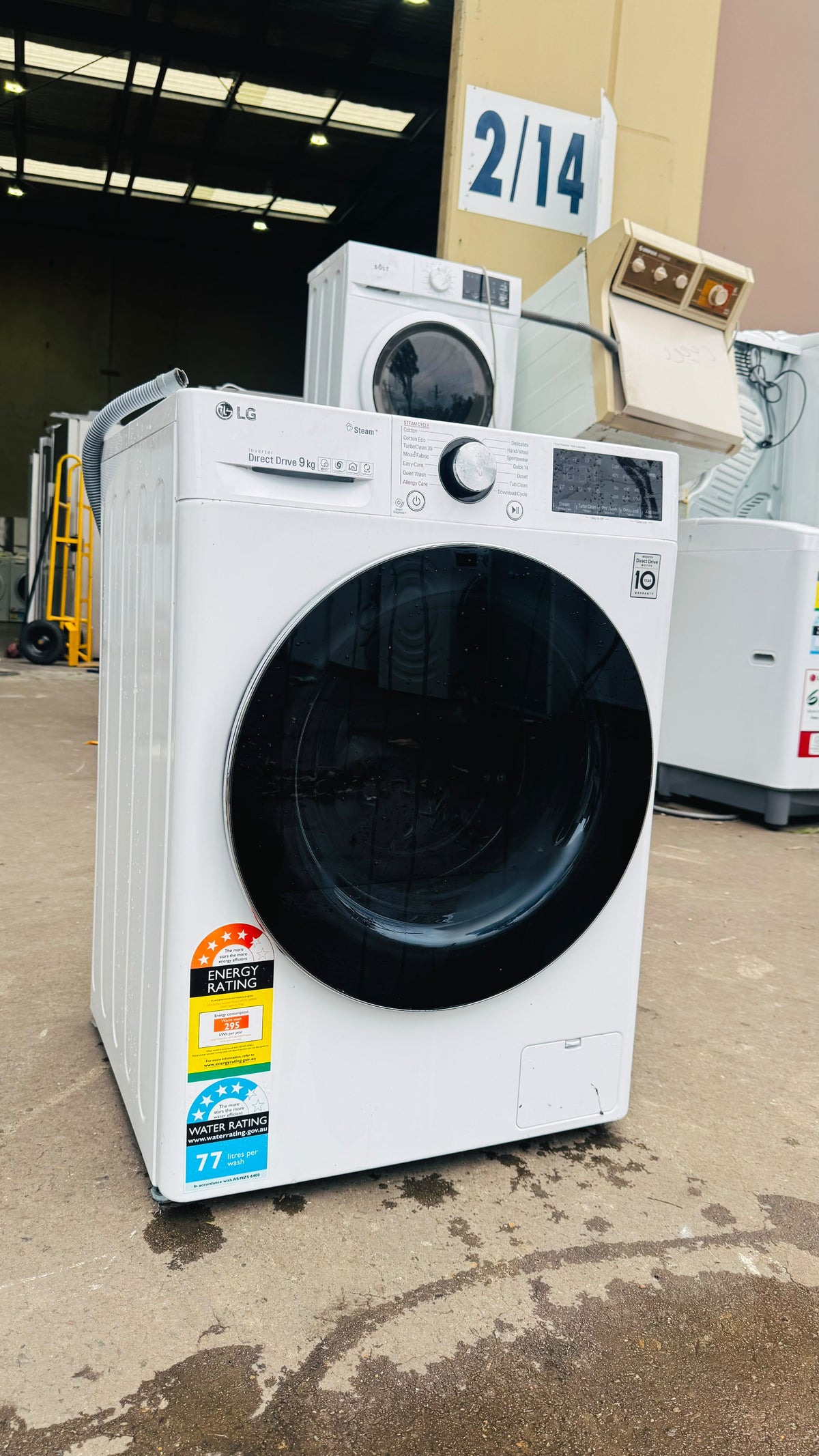 LG 9KGS FRONT LOADER WASHING MACHINE