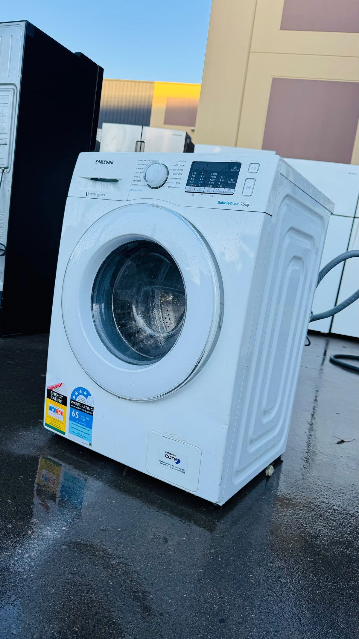 SAMSUNG 7.5KGS FRONT LOADER WASHING MACHINE