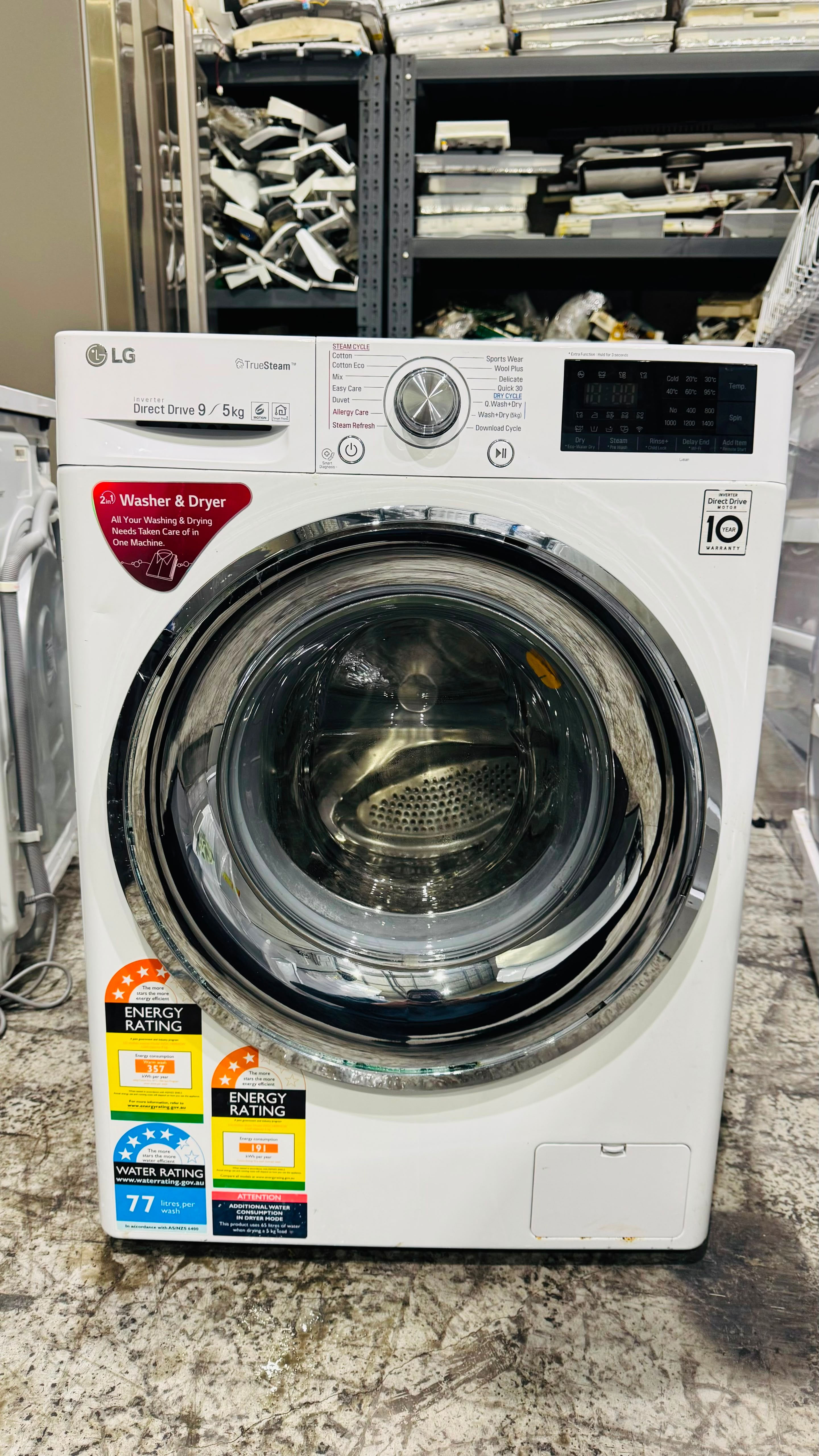 LG 9KGS FRONT LOADER WASHING MACHINE
