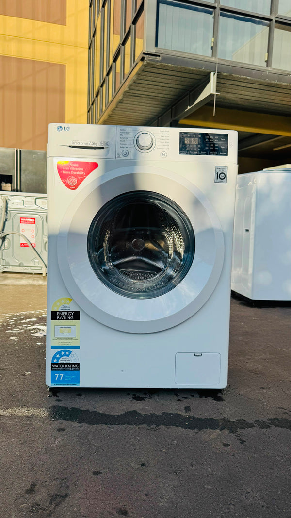 LG 7.5KGS FRONT LOADER WASHING MACHINE