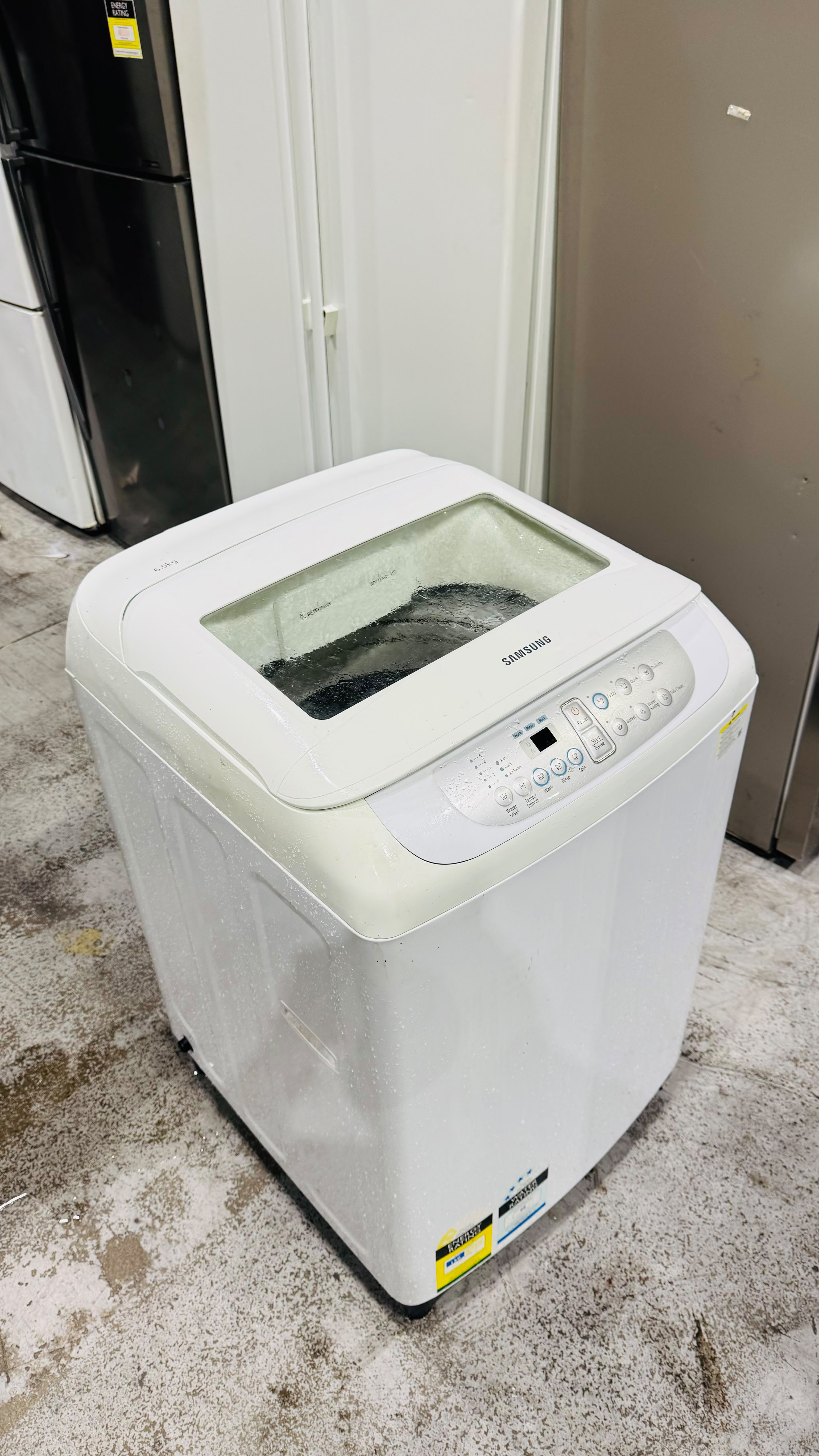 SAMSUNG 6.5KGS TOP LOADER WASHING MACHINE