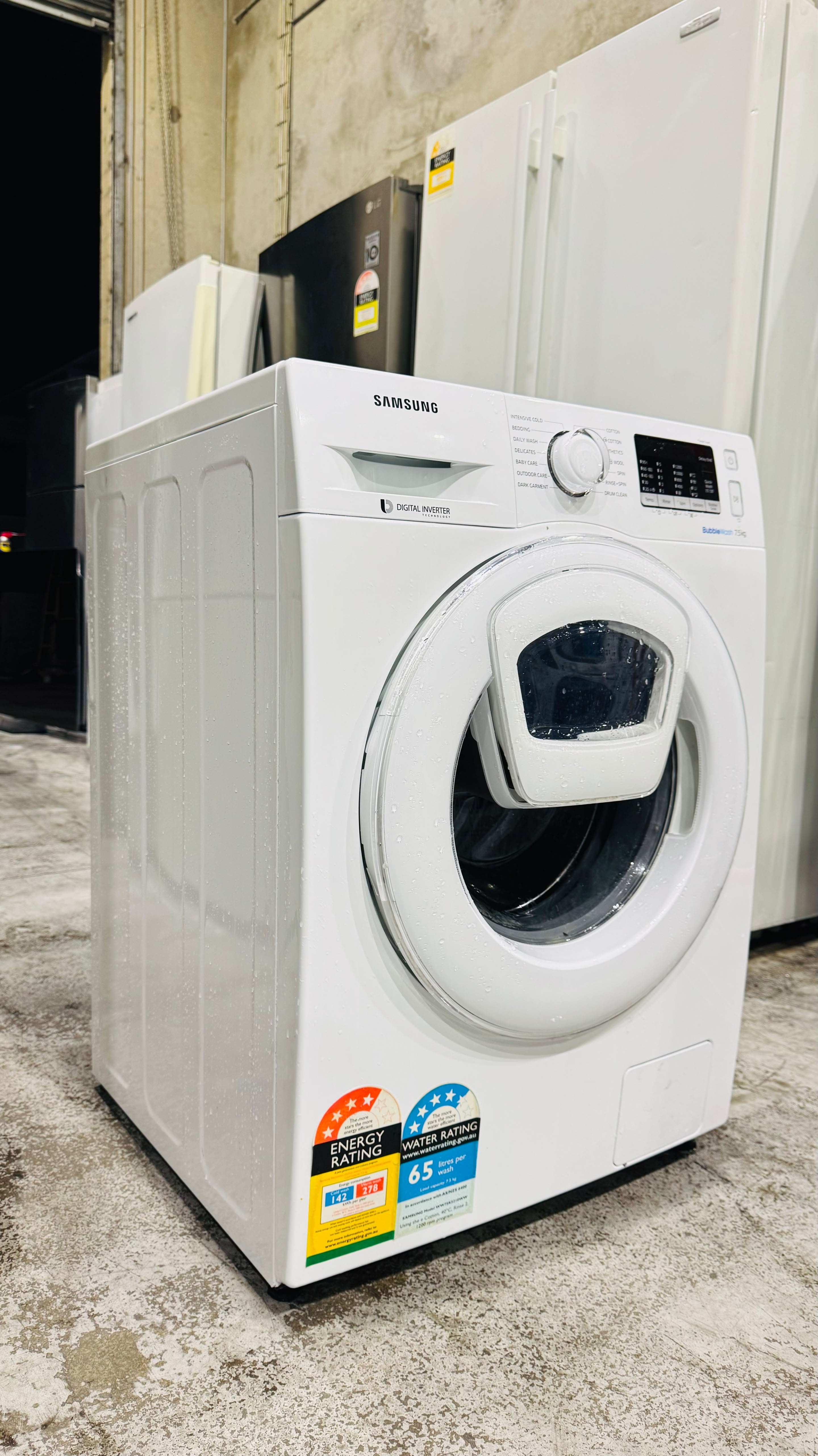 SAMSUNG 7.5KGS FRONT LOADER WASHING MACHINE