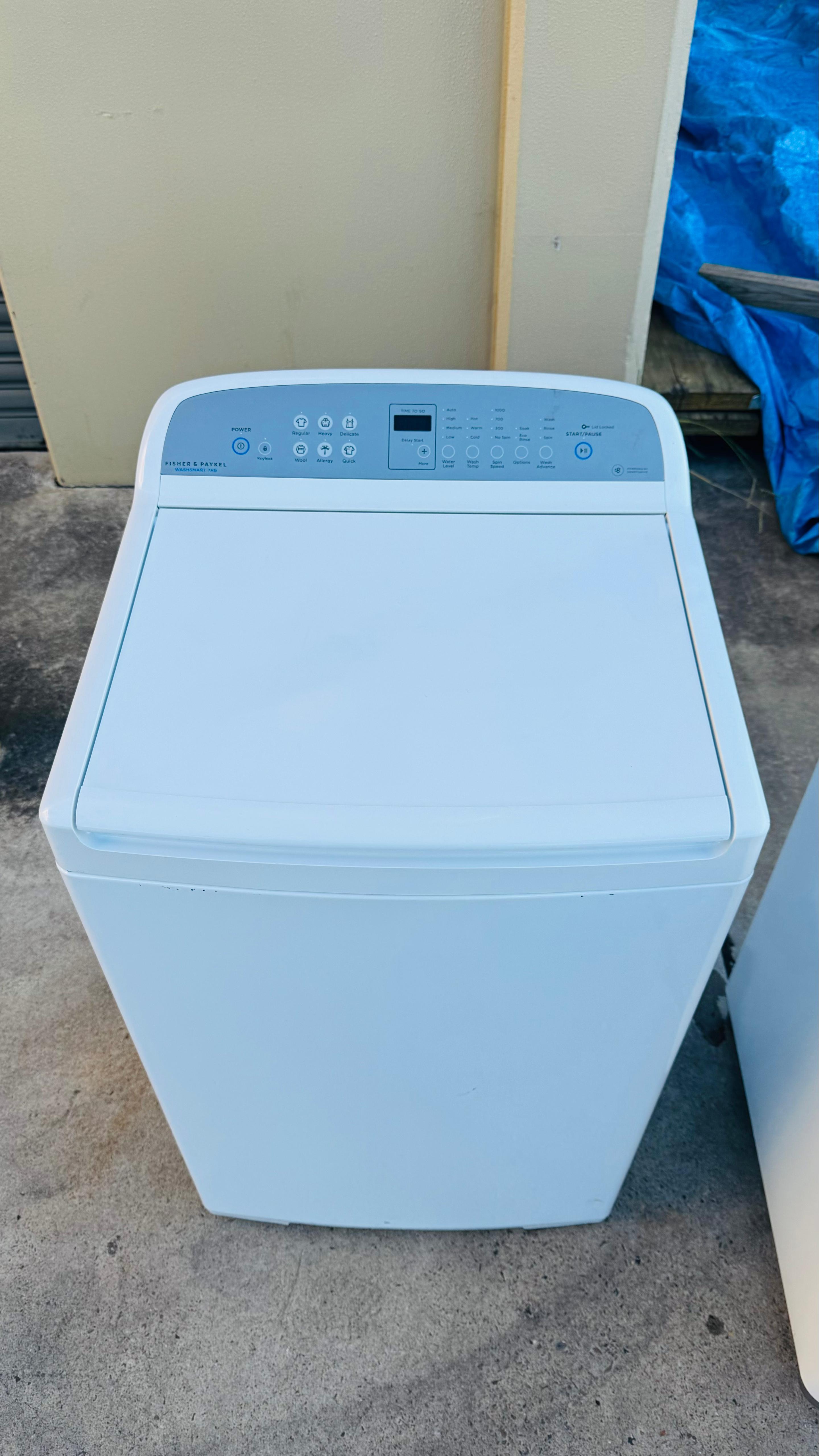FISHER AND PAYKEL 7KGS TOP LOADER WASHING MACHINE