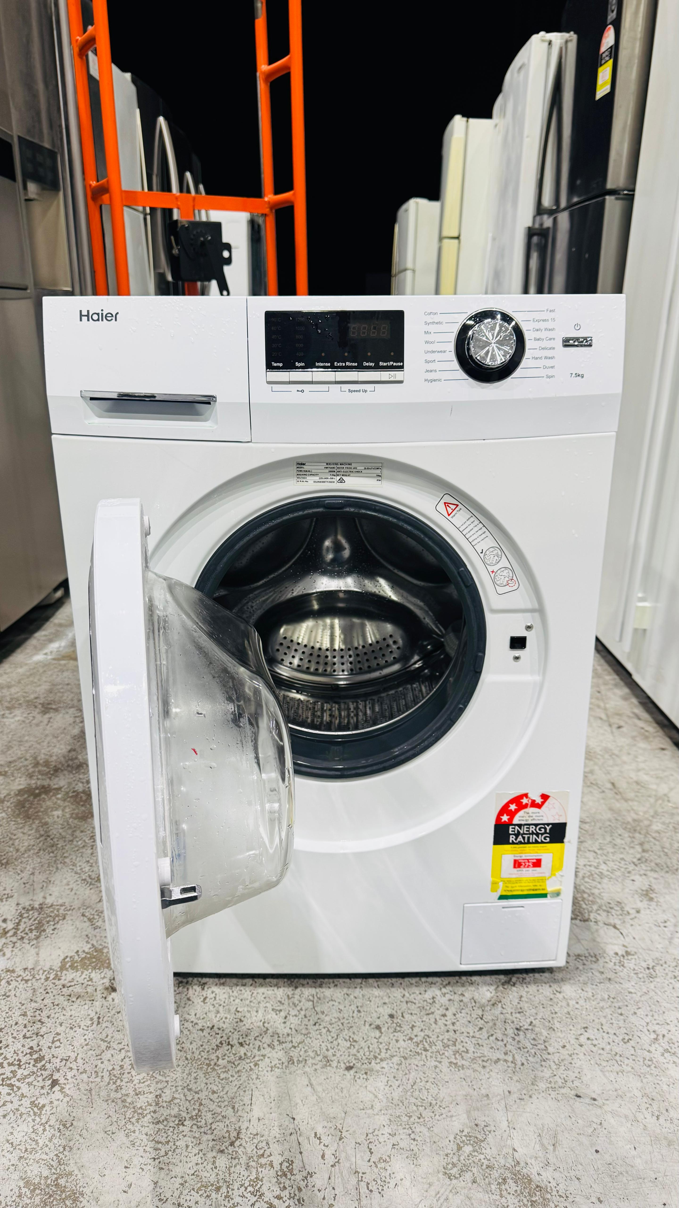 HAIER 7.5KGS FRONT LOADER WASHING MACHINE