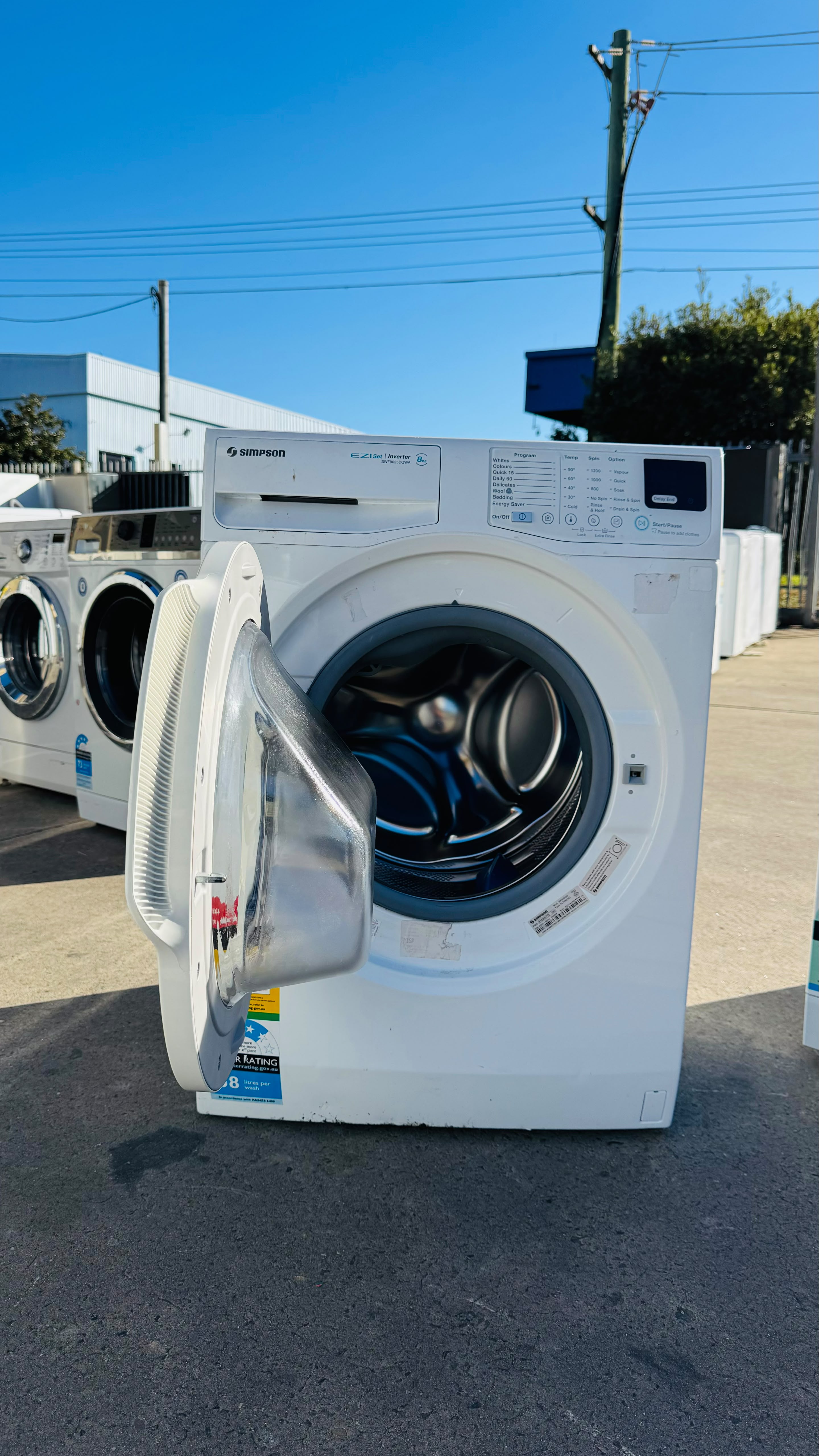 SIMPSON 8KGS FRONT LOADER WASHING MACHINE