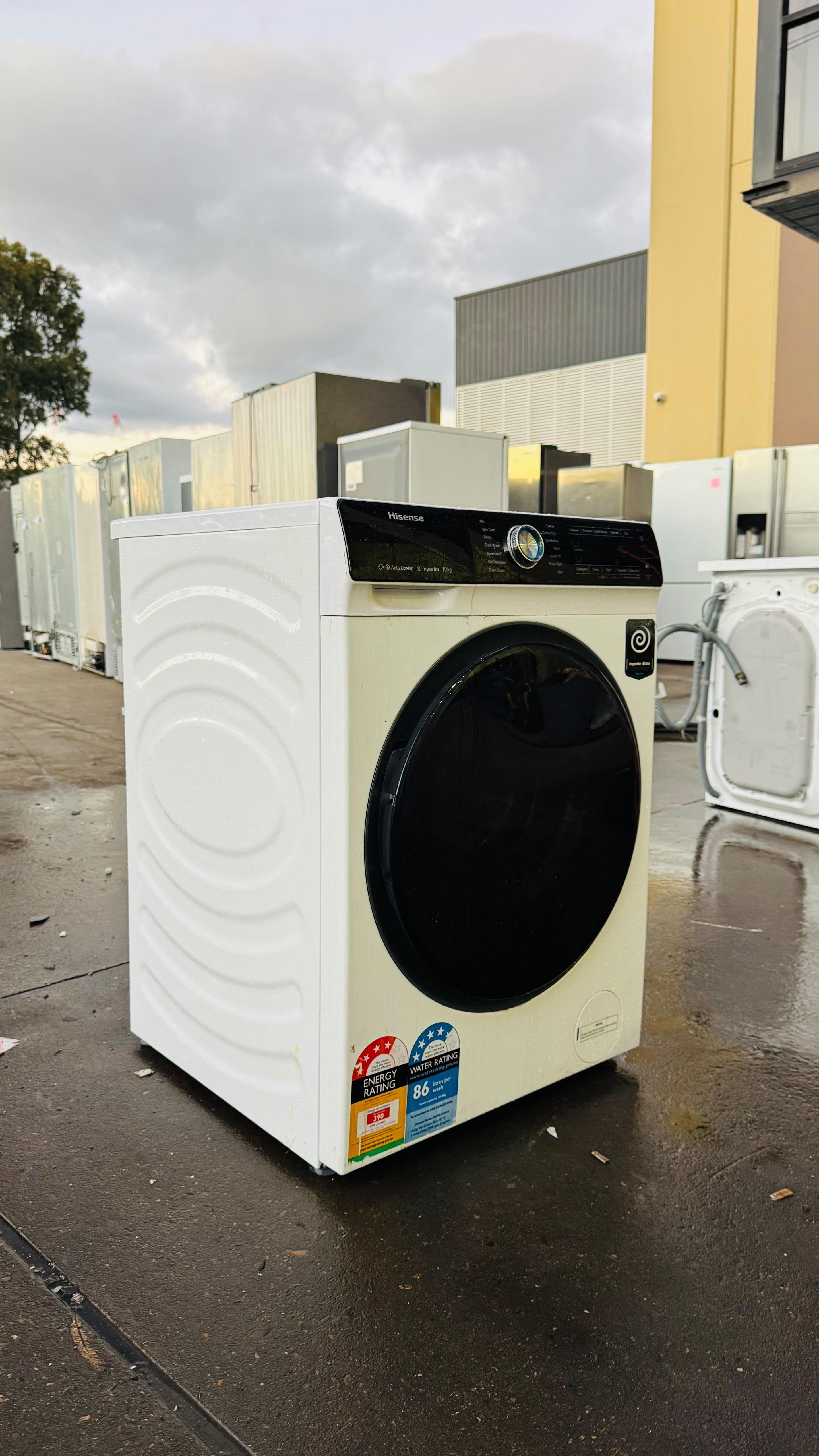 HISENSE 10KGS FRONT LOADER WASHING MACHINE