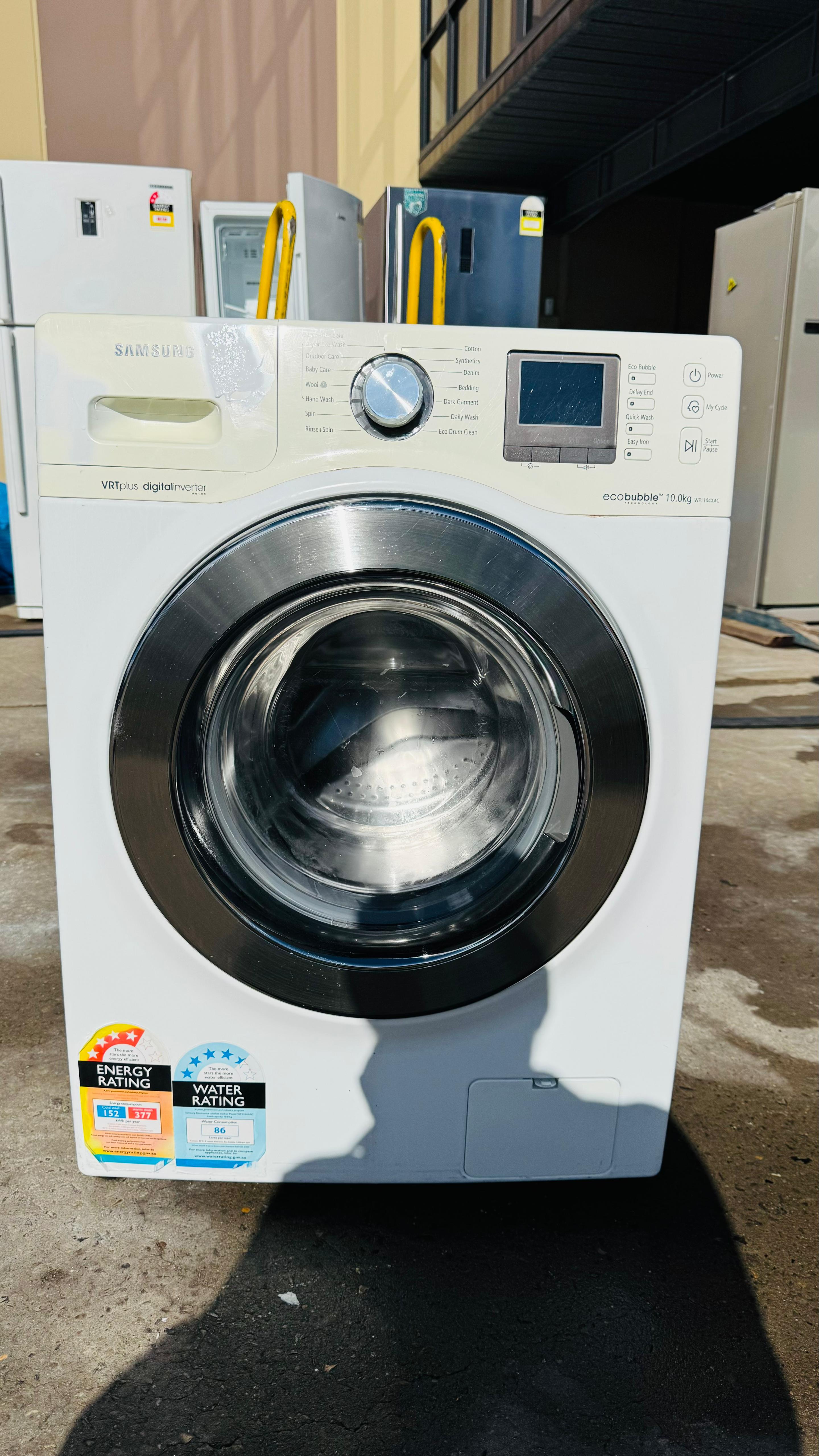 SAMSUNG 10KGS FRONT LOADER WASHING MACHINE