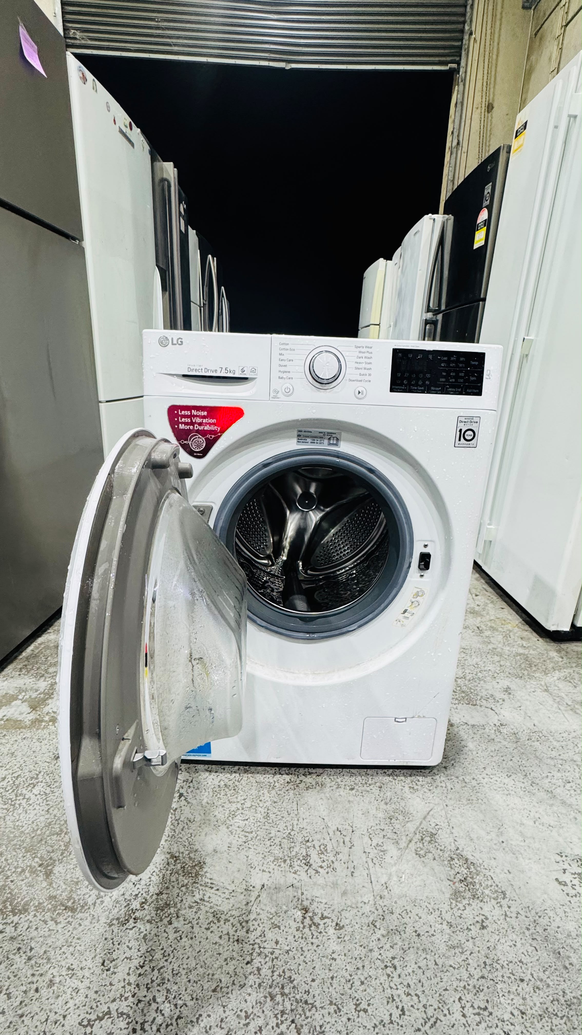 LG 7.5KGS FRONT LOADER WASHING MACHINE