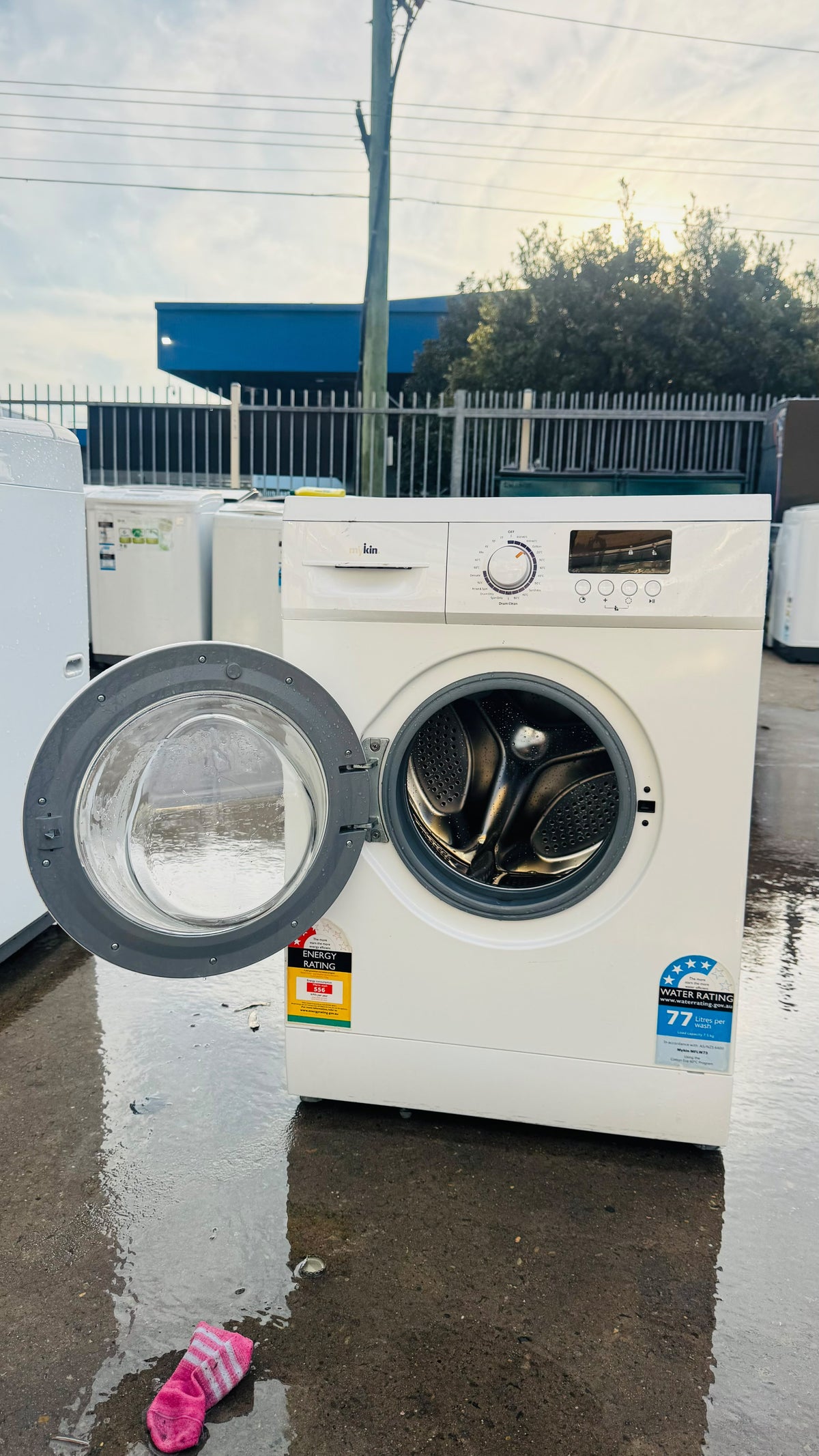 MYKIN 7.5KGS FRONT LOADER WASHING MACHINE