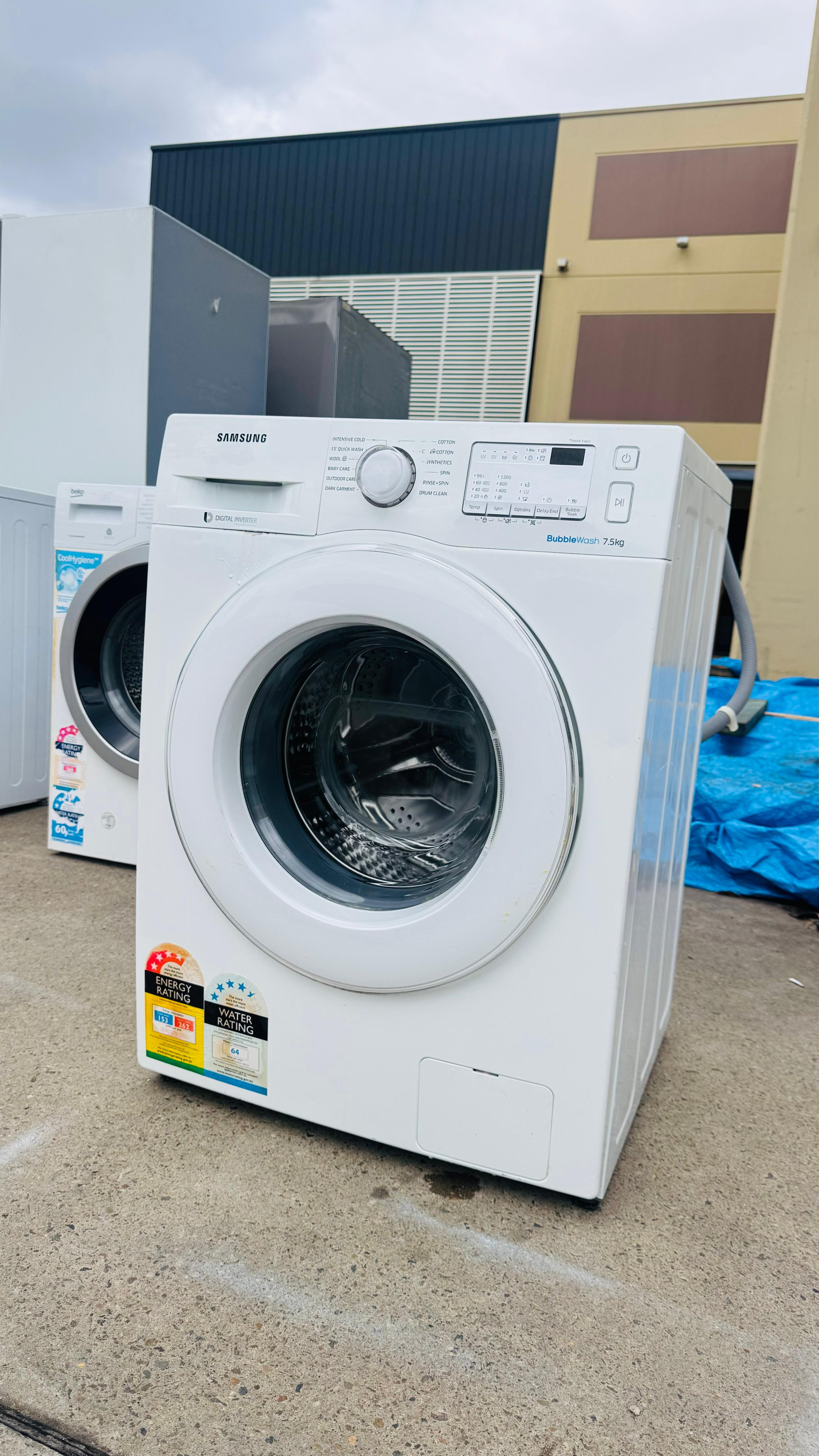 SAMSUNG 7.5KGS FRONT LOADER WASHING MACHINE