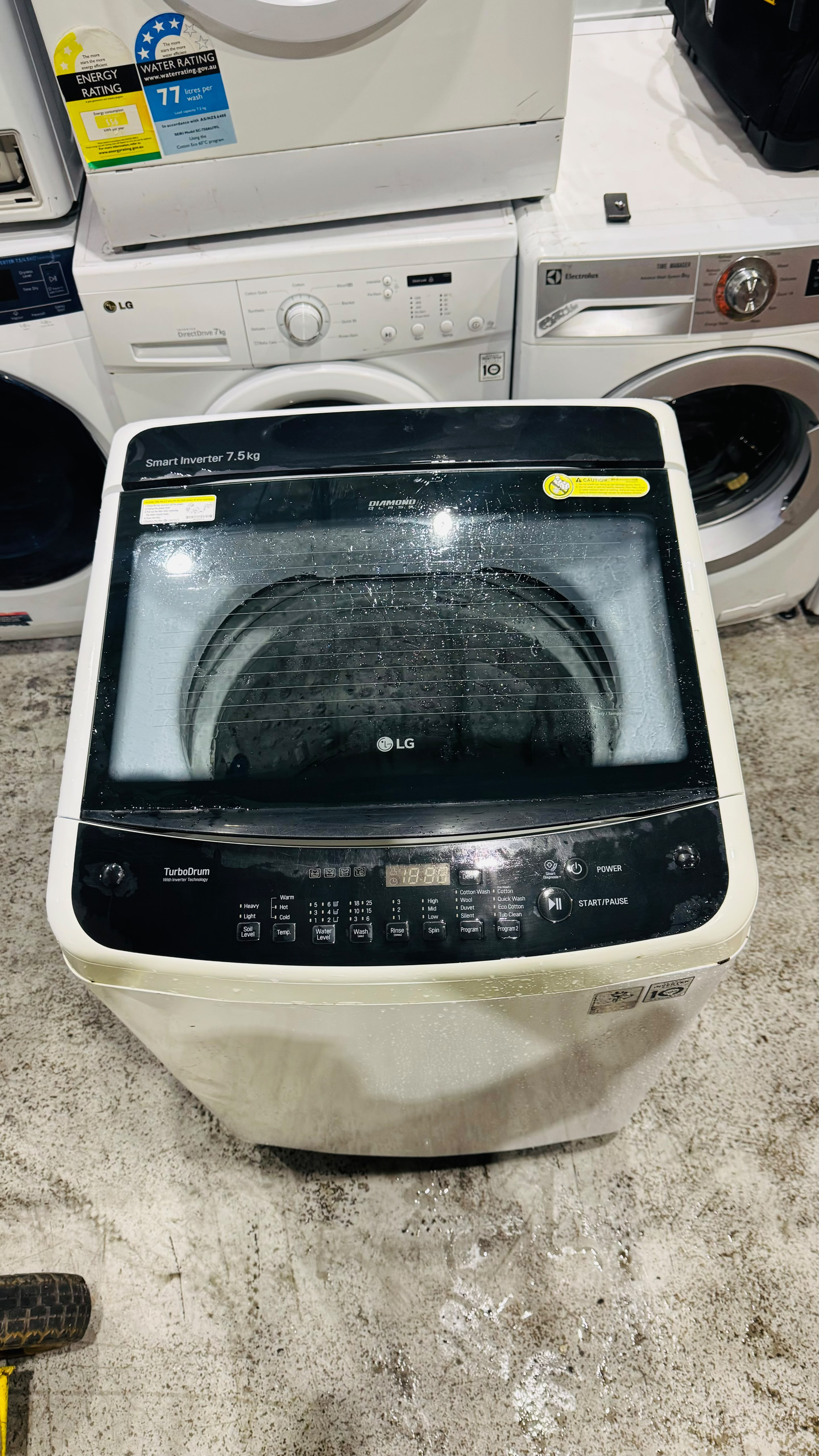 LG 7.5KGS TOP LOADER WASHING MACHINE