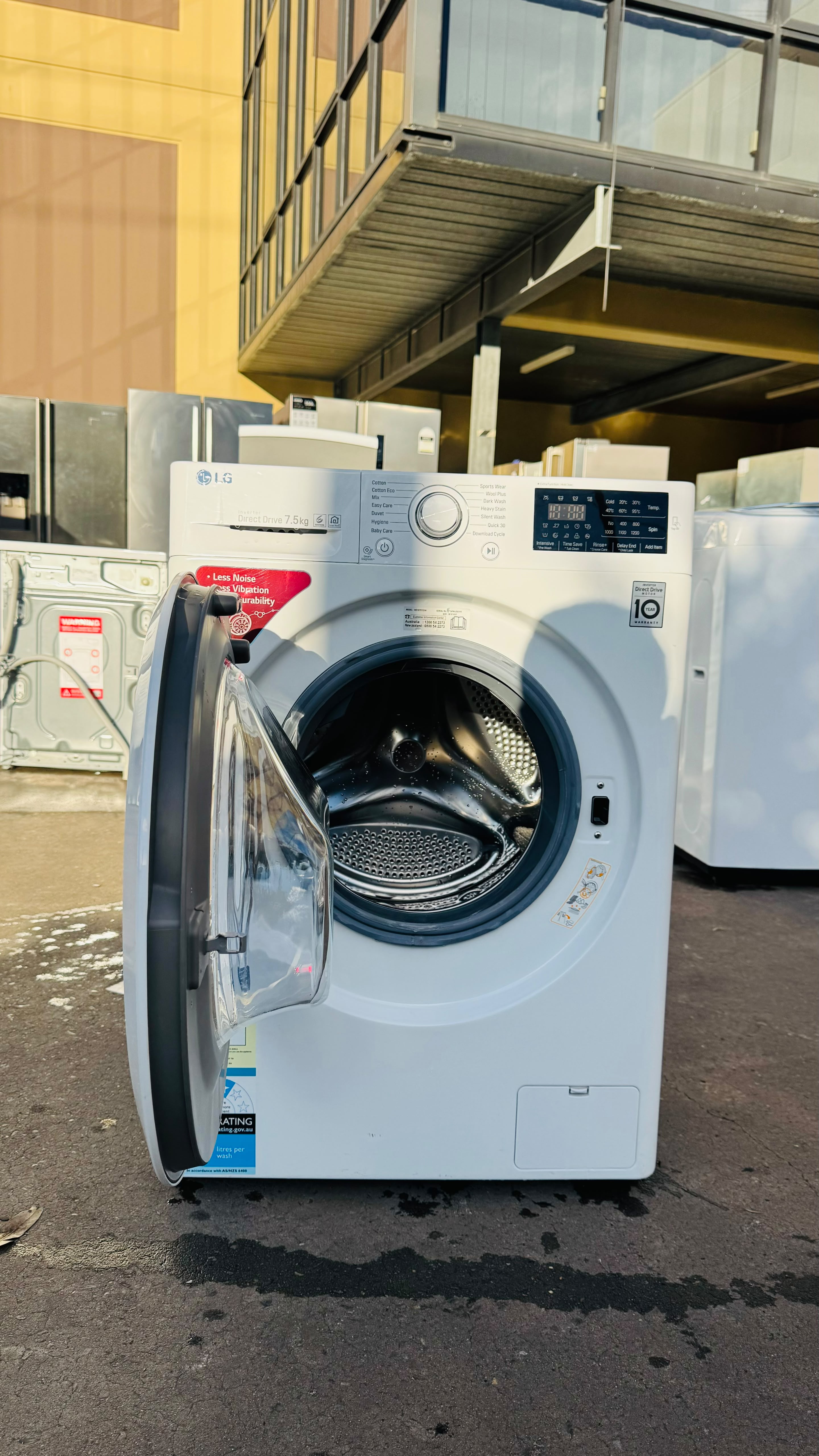LG 7.5KGS FRONT LOADER WASHING MACHINE