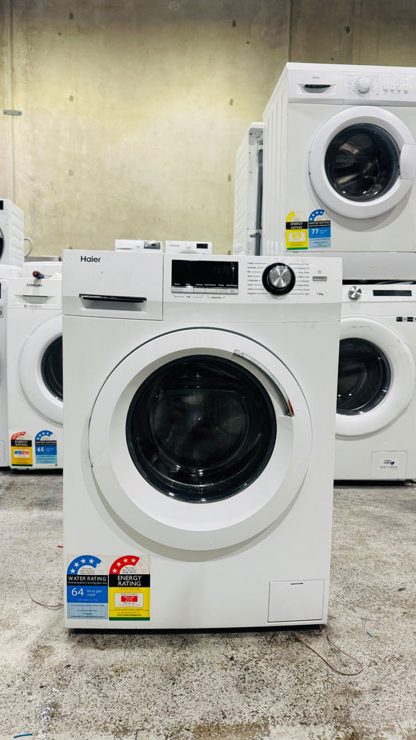 HAIER 7.5KGS FRONT LOADER WASHING MACHINE