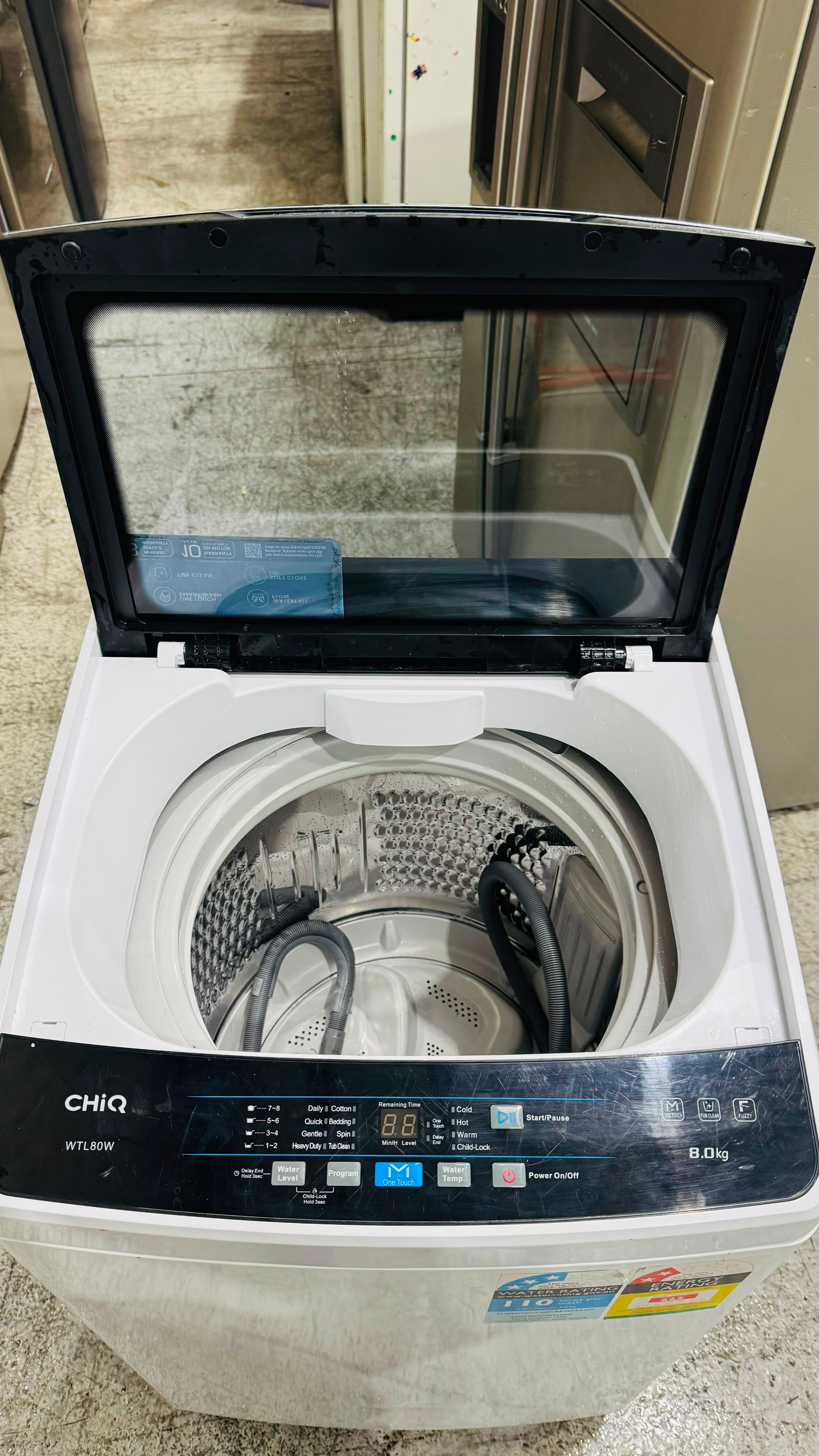 CHIQ 8KGS TOP LOADER WASHING MACHINE