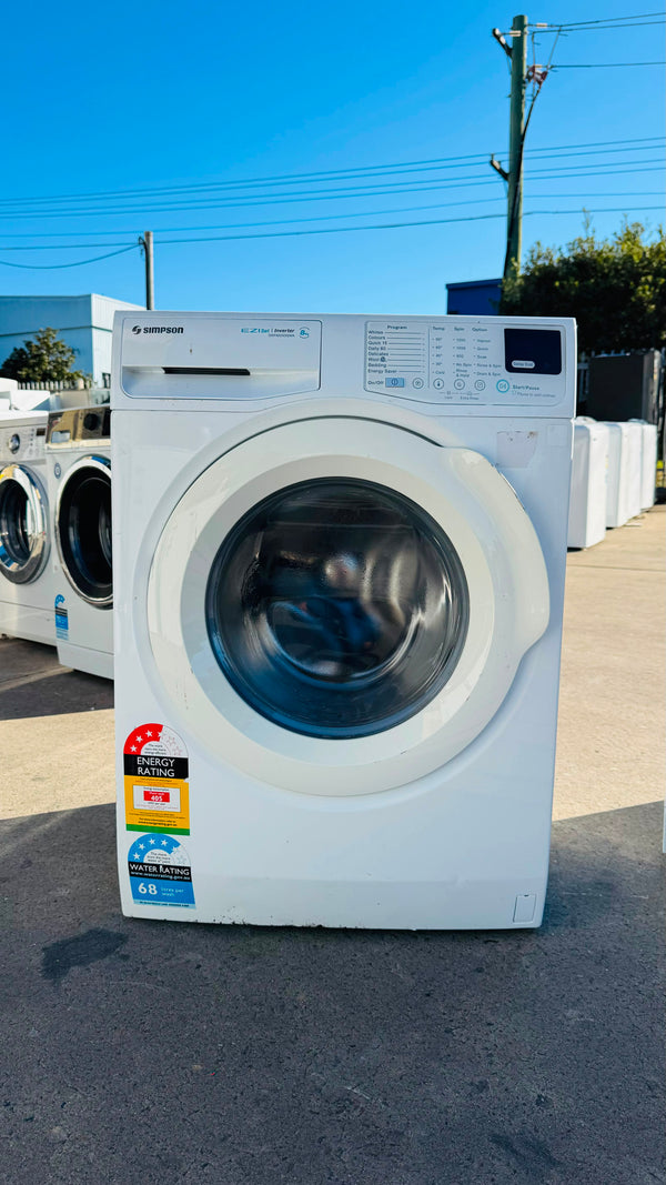 SIMPSON 8KGS FRONT LOADER WASHING MACHINE