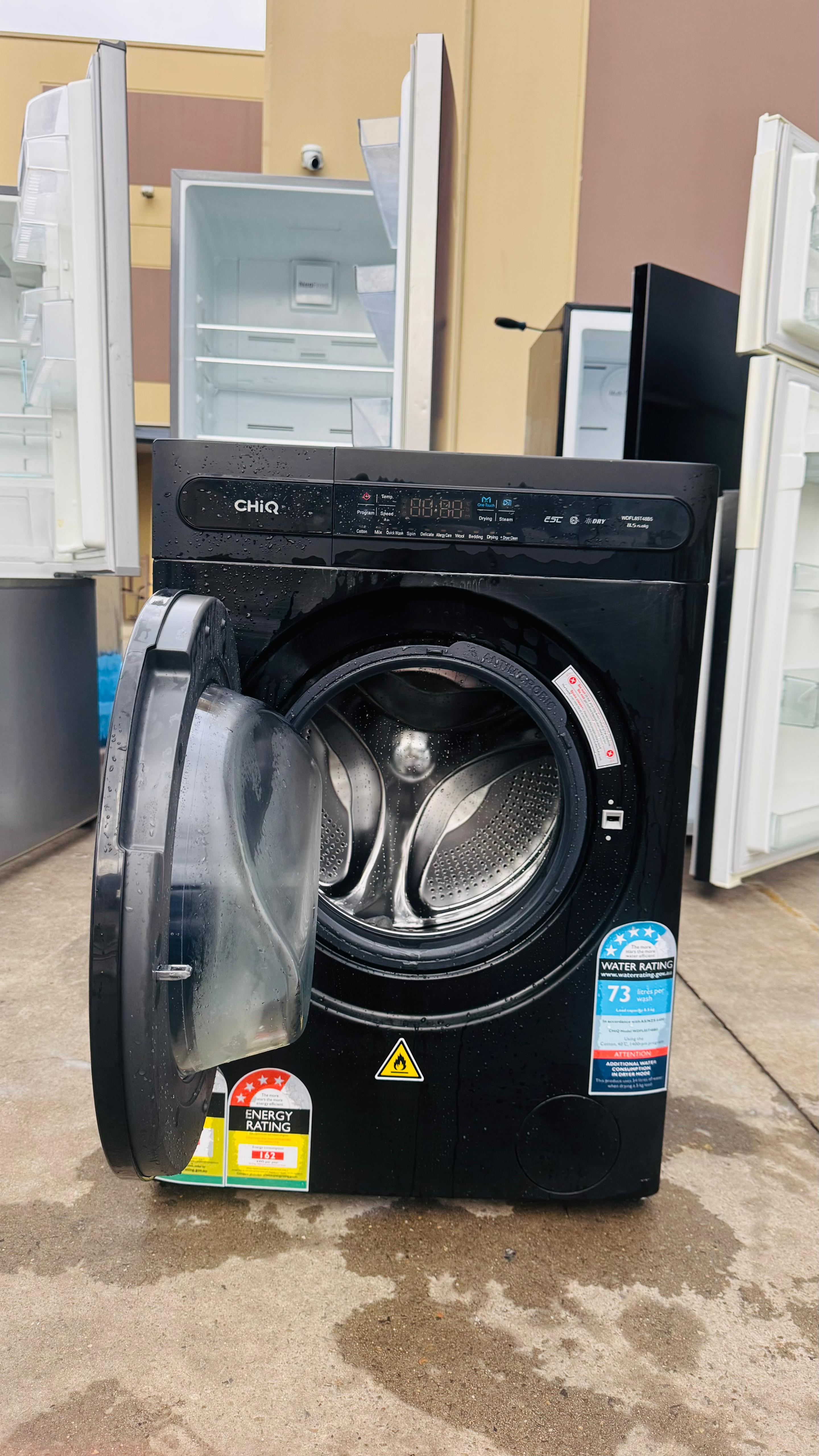 CHIQ 8.5 KGS FRONT LOADER WASHING MACHINE