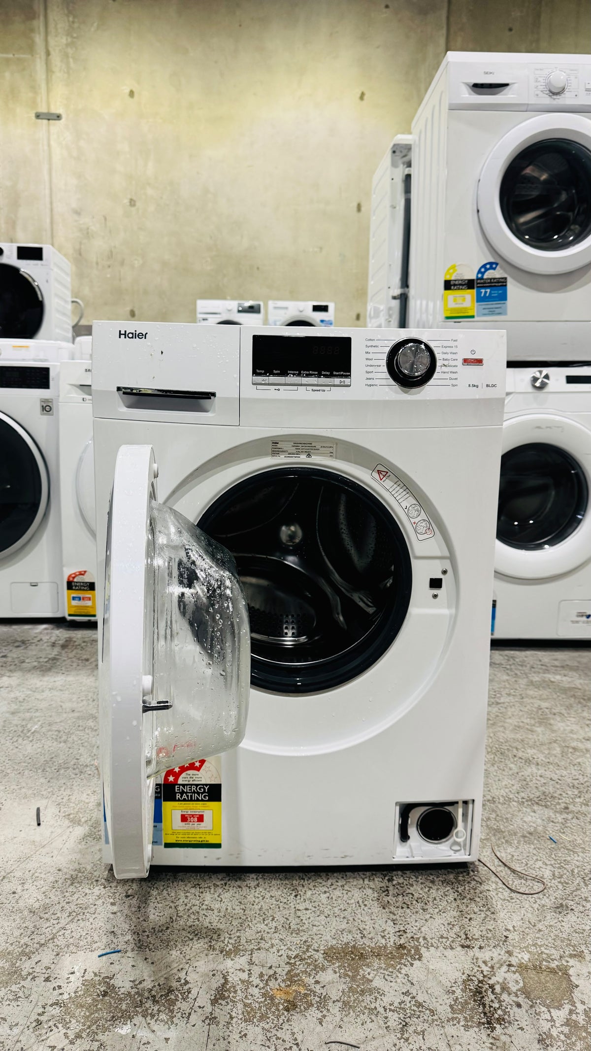 HAIER 8.5KGS FRONT LOADER WASHING MACHINE
