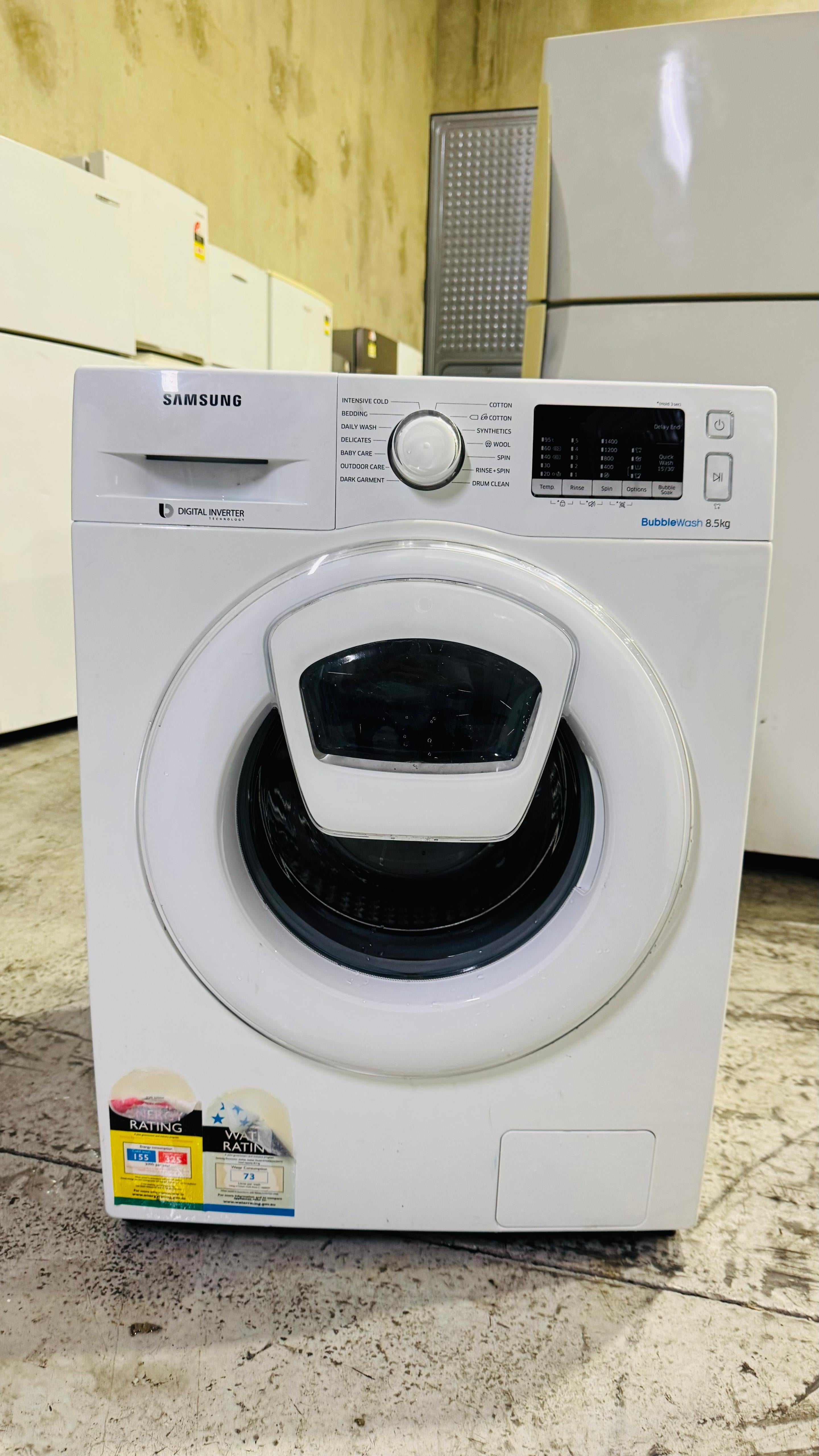 SAMSUNG 8.5KGS FRONT LOADER WASHING MACHINE