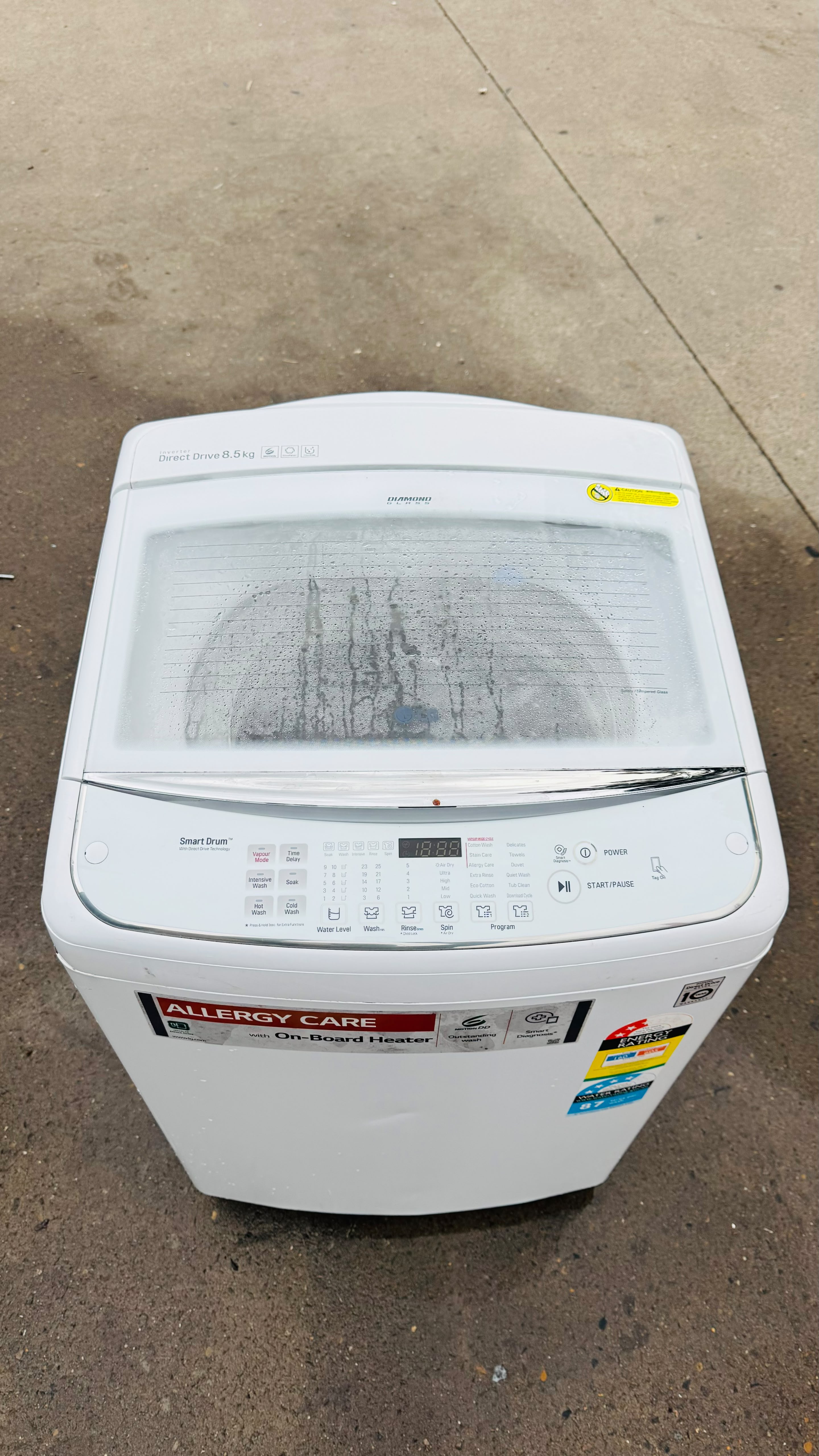 LG 8.5KGS TOP LOADER WASHING MACHINE