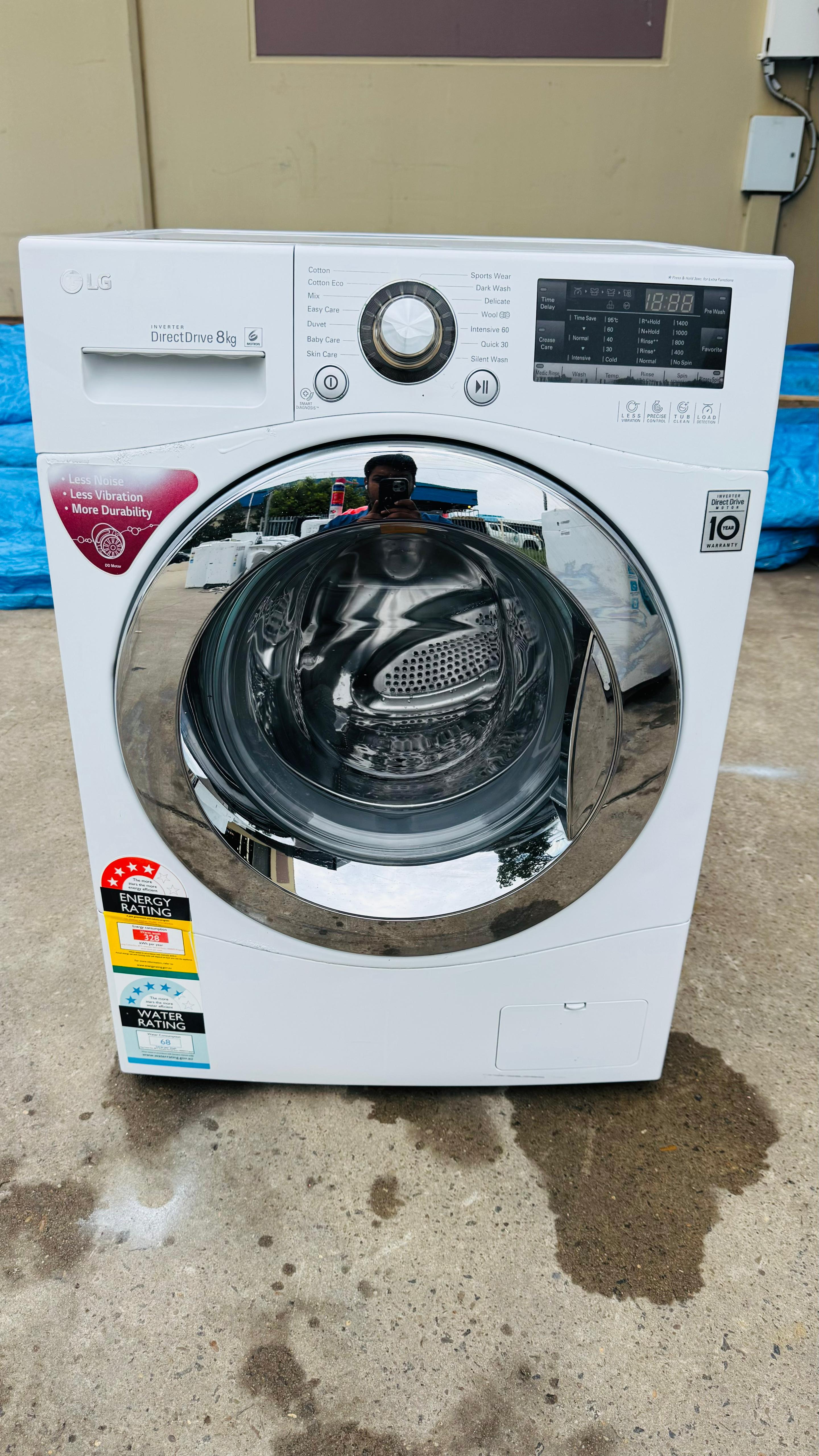 LG 8KGS FRONT LOADER WASHING MACHINE