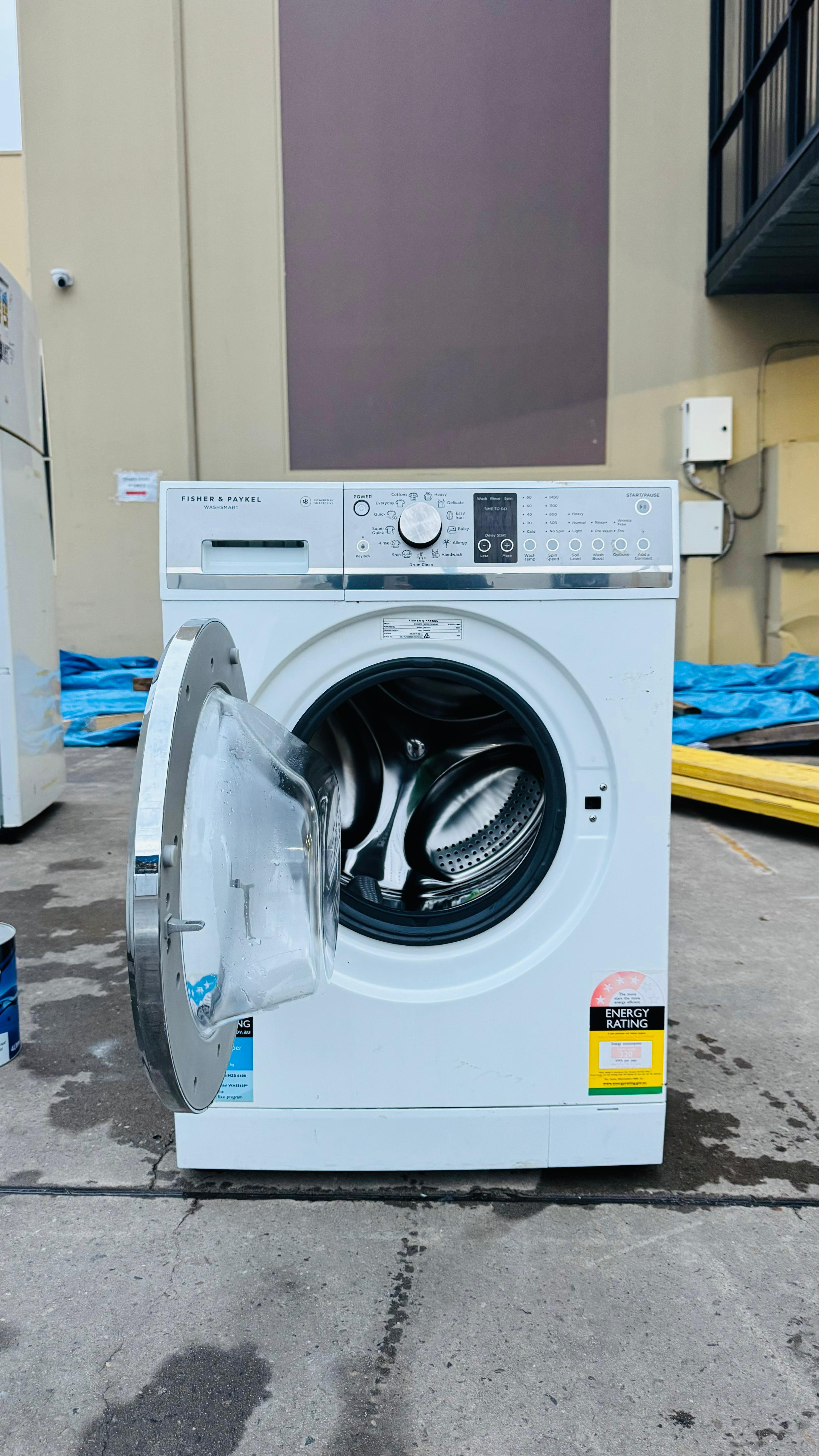 FISHER AND PAYKEL 8.5 KGS FRONT LOADER WASHING MACHINE