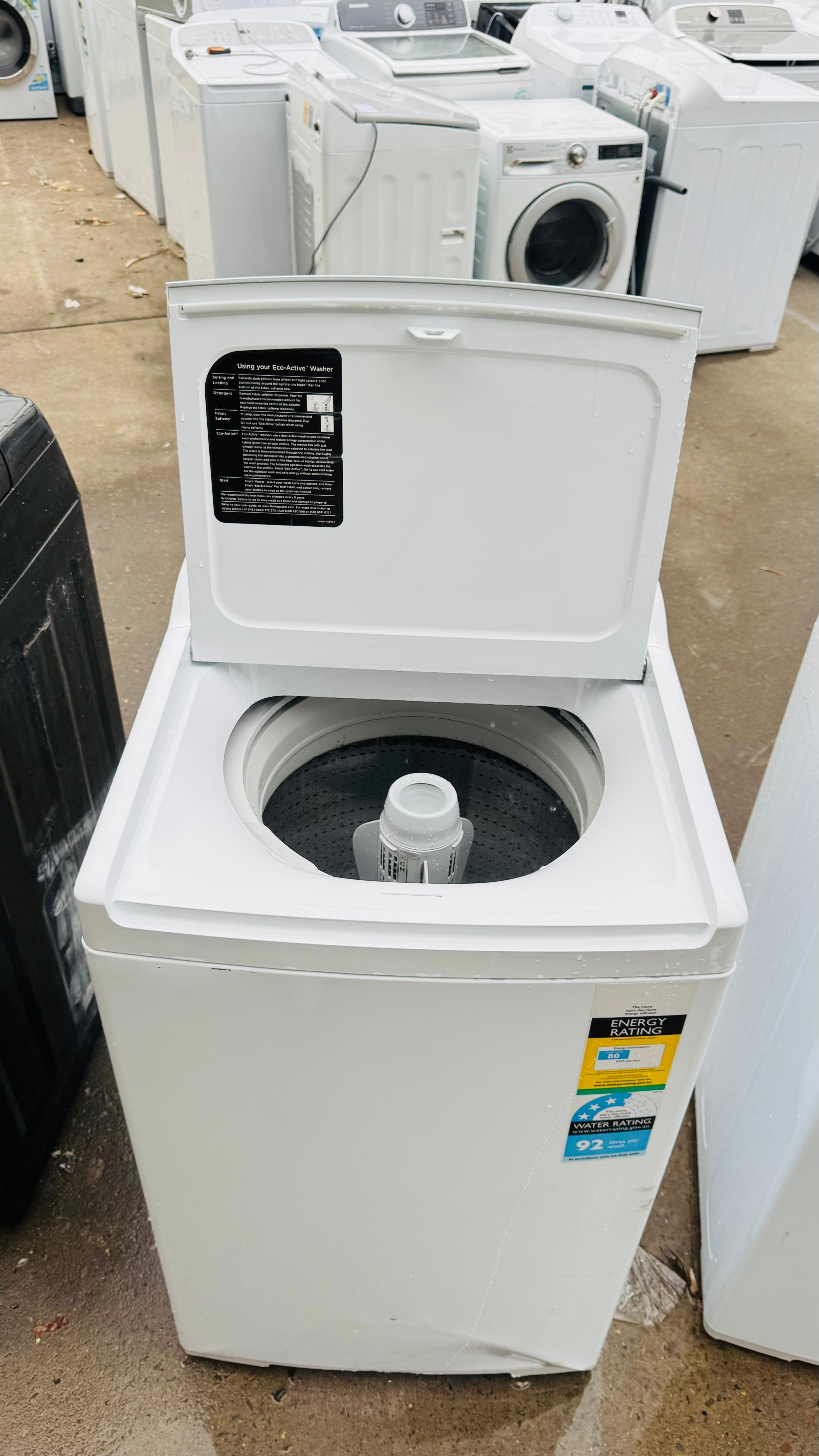 FISHER AND PAYKEL 7.5KGS TOP LOADER WASHING MACHINE