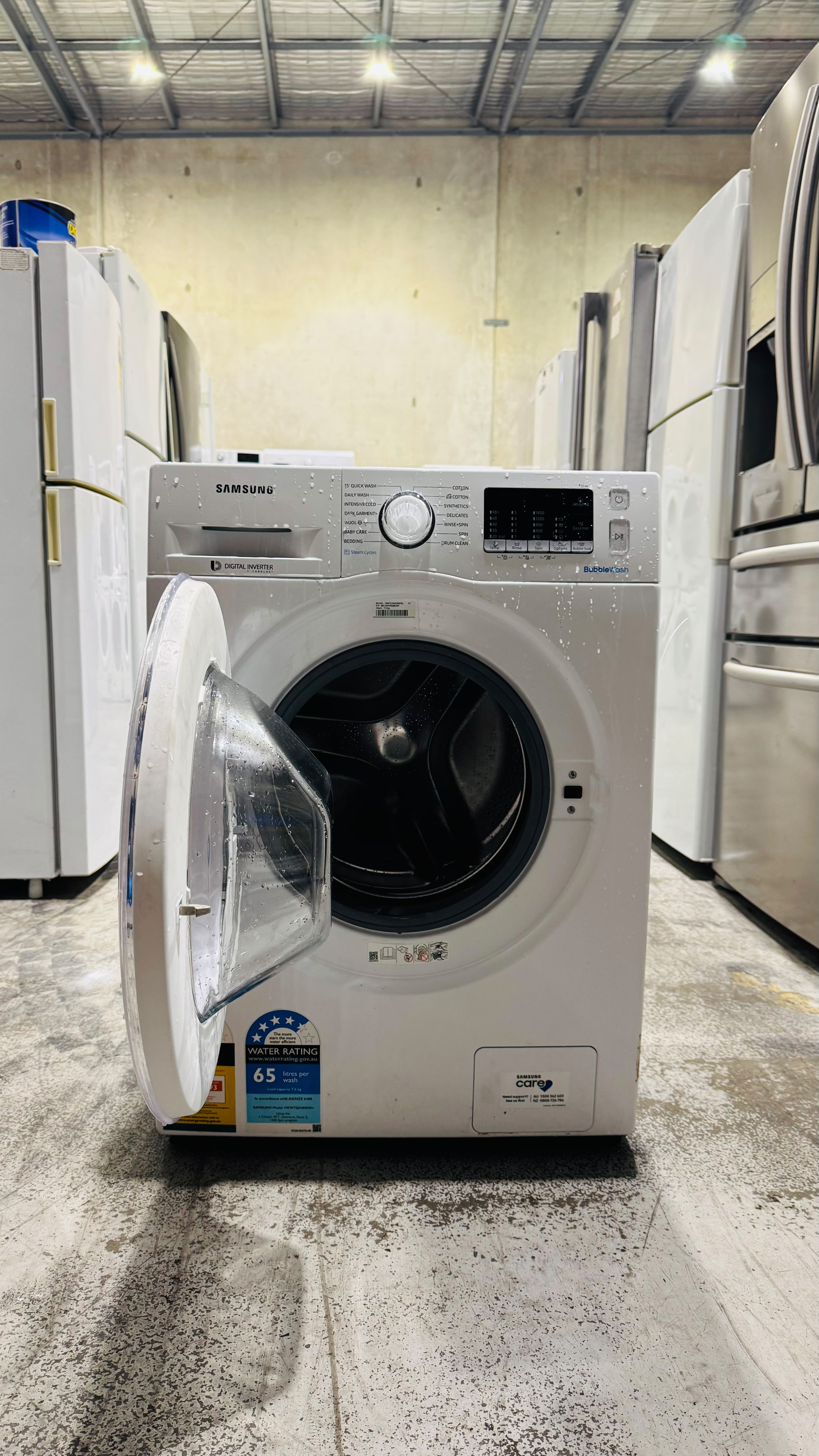 SAMSUNG 7.5KGS FRONT LOADER WASHING MACHINE