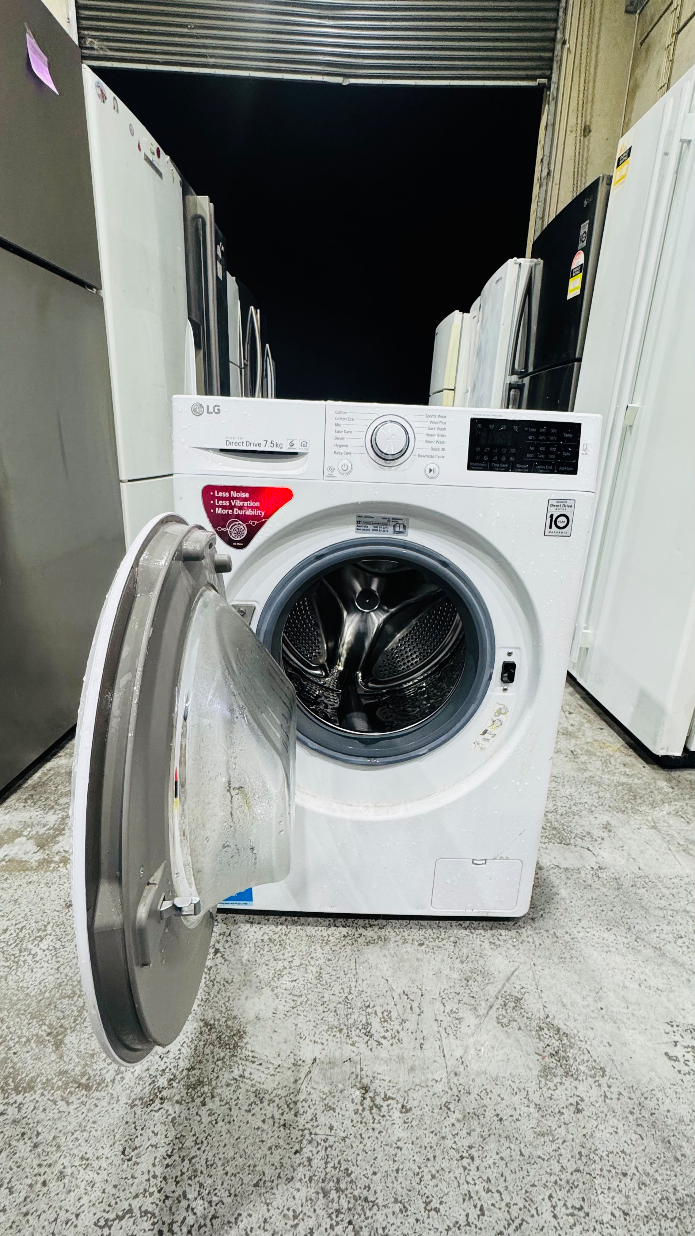 LG 7.5KGS FRONT LOADER WASHING MACHINE