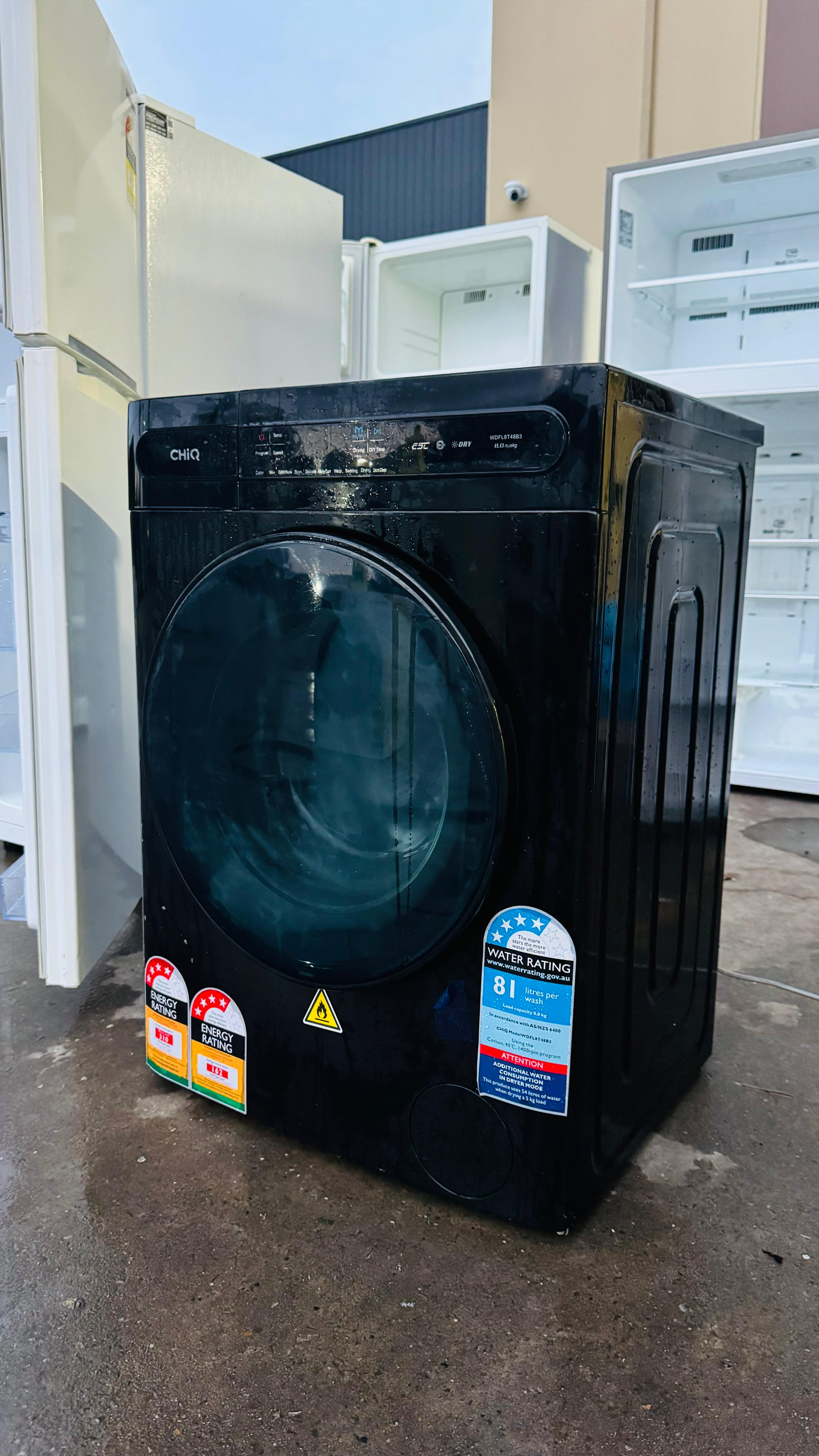 CHIQ 8 KGS FRONT LOADER WASHING MACHINE