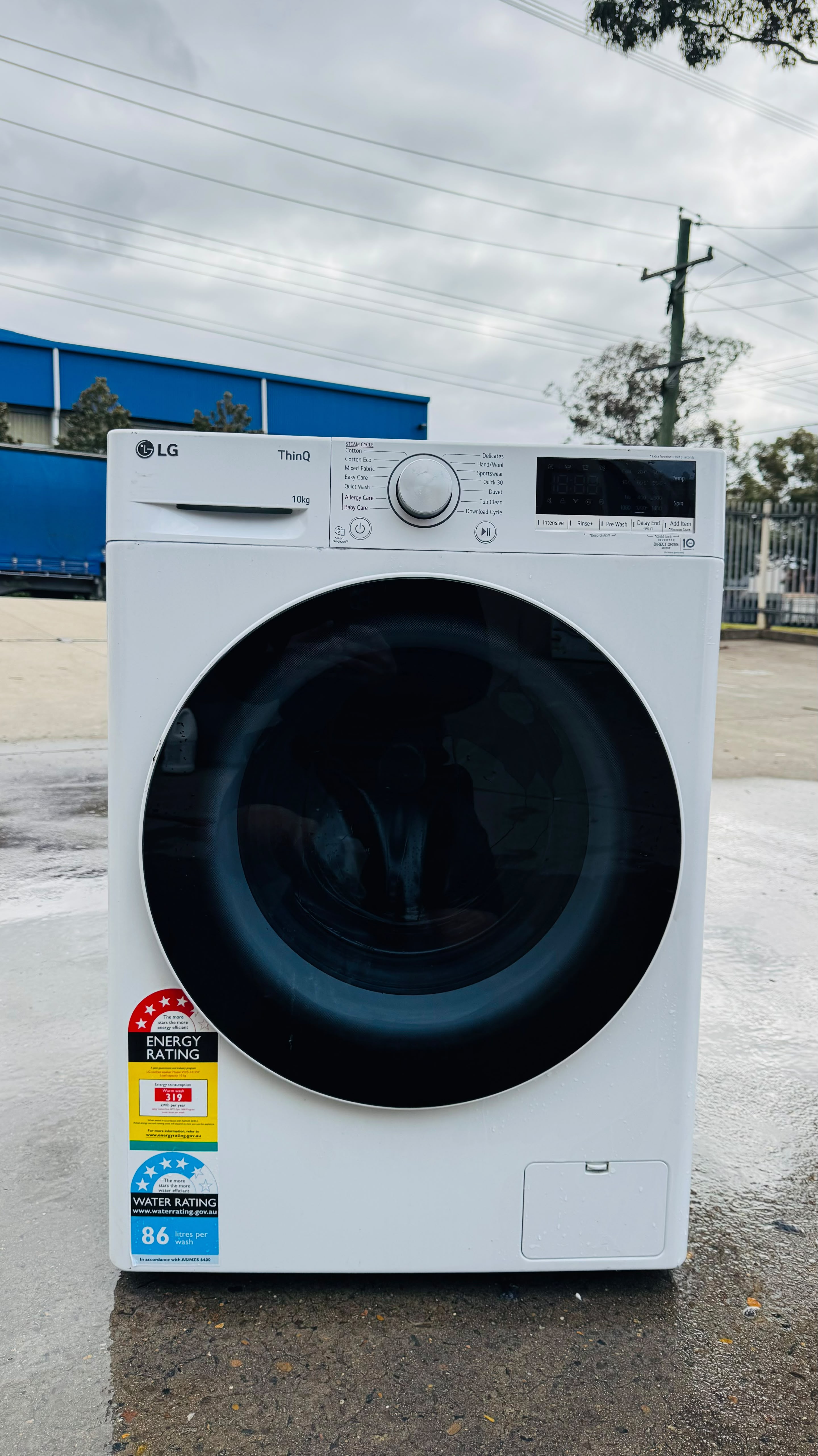 LG 10KGS FRONT LOADER WASHING MACHINE