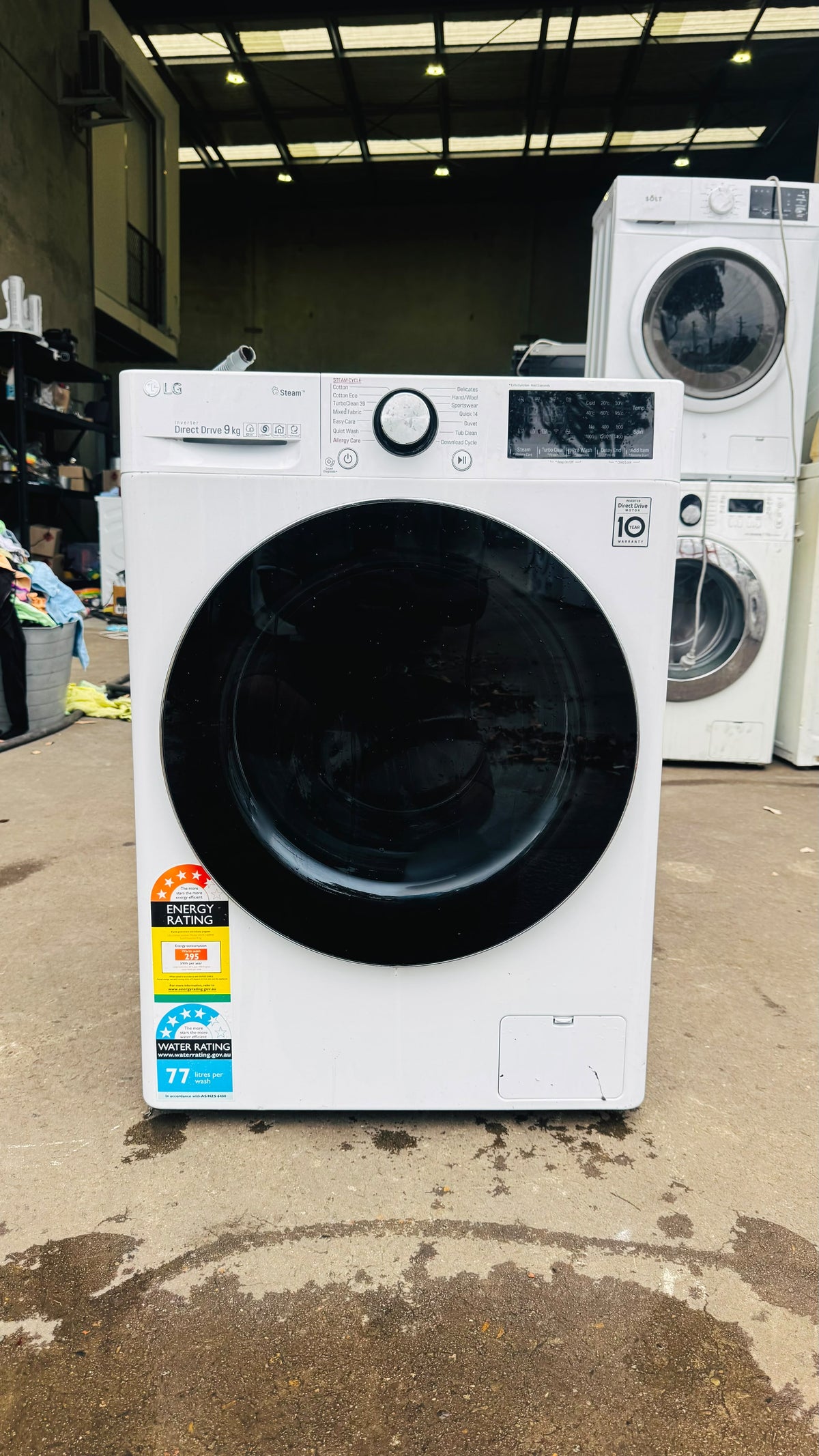 LG 9KGS FRONT LOADER WASHING MACHINE