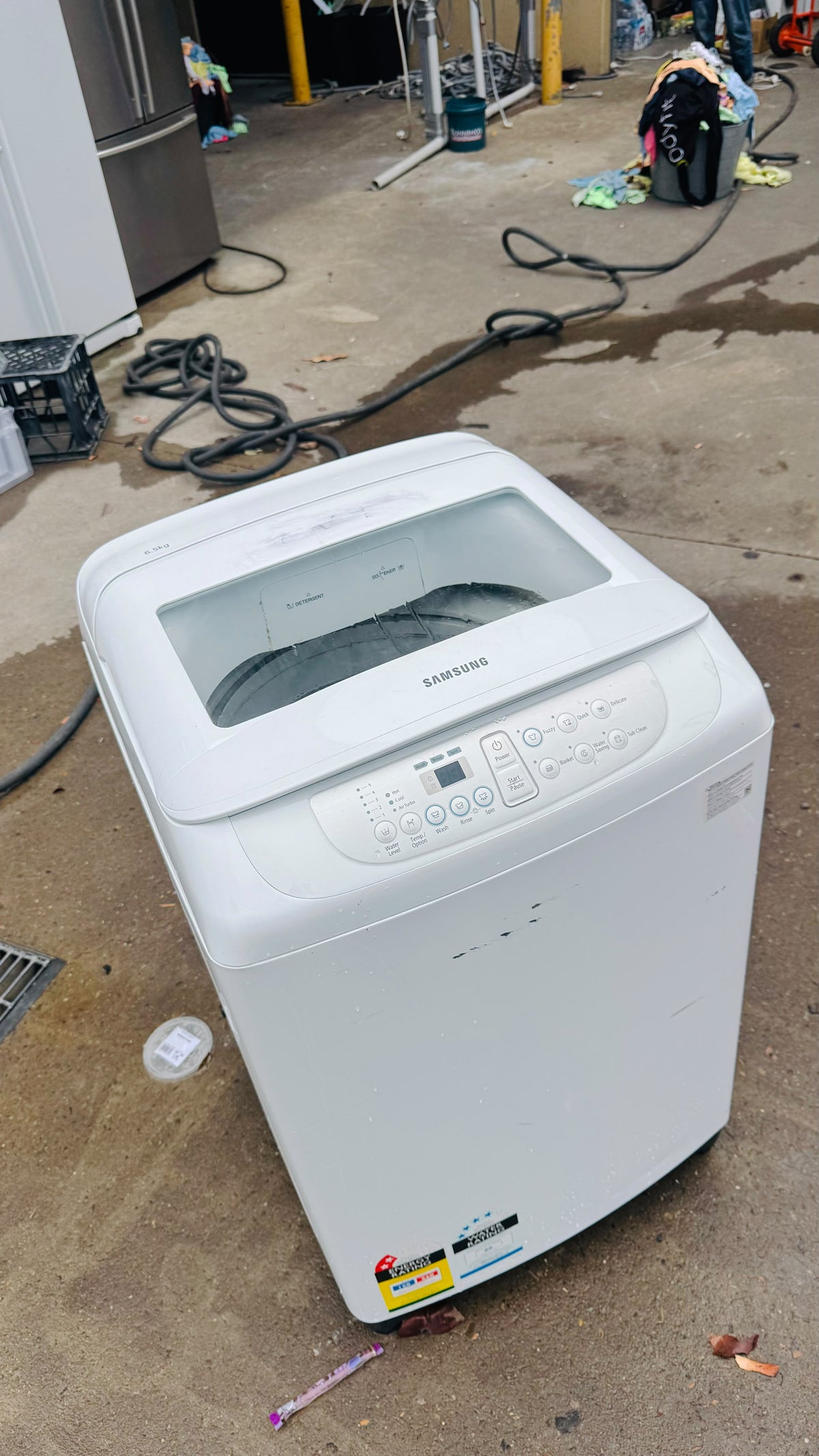 SAMSUNG 6.5KGS TOP LOADER WASHING MACHINE