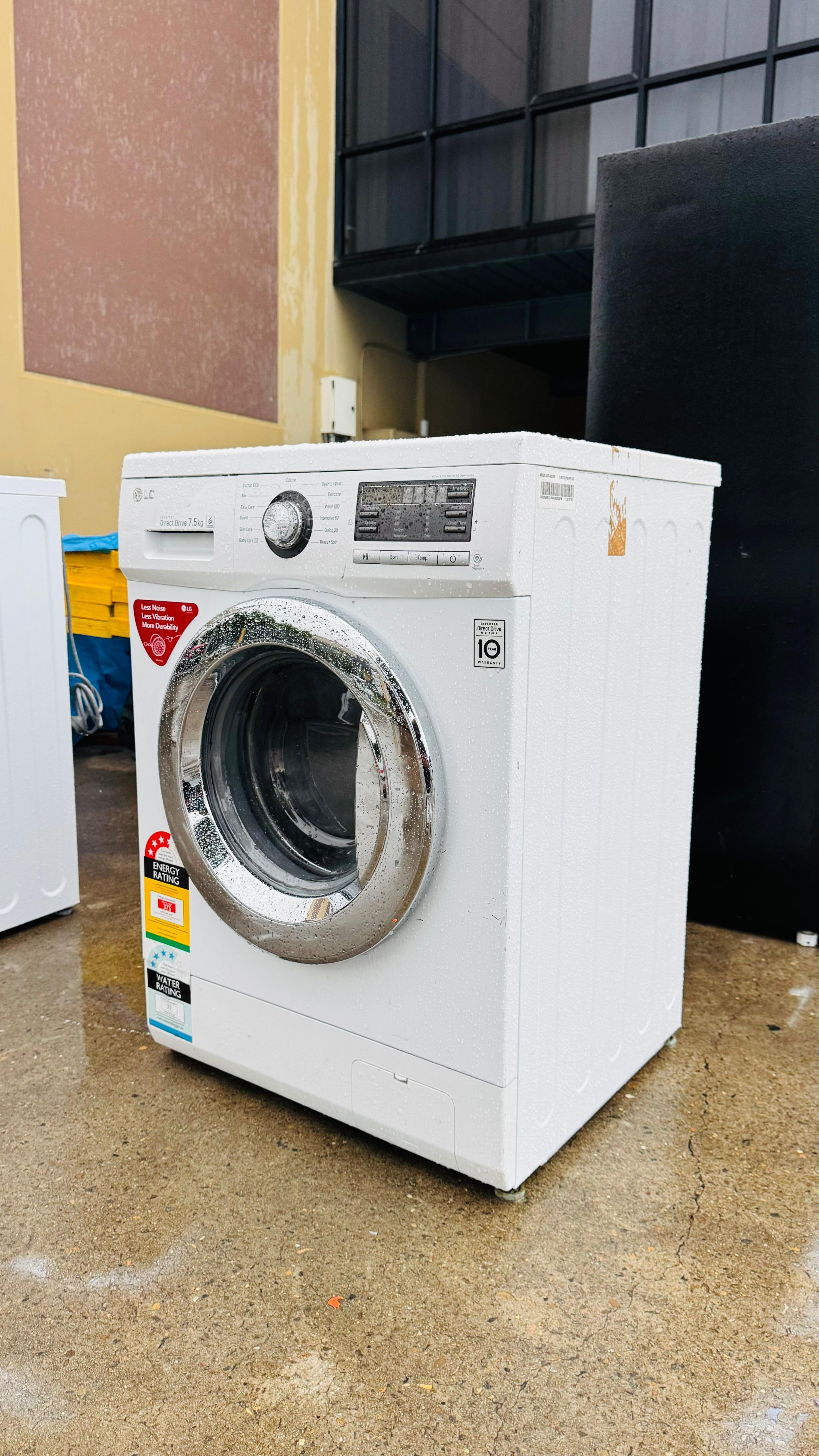 LG 7.5KGS FRONT LOADER WASHING MACHINE