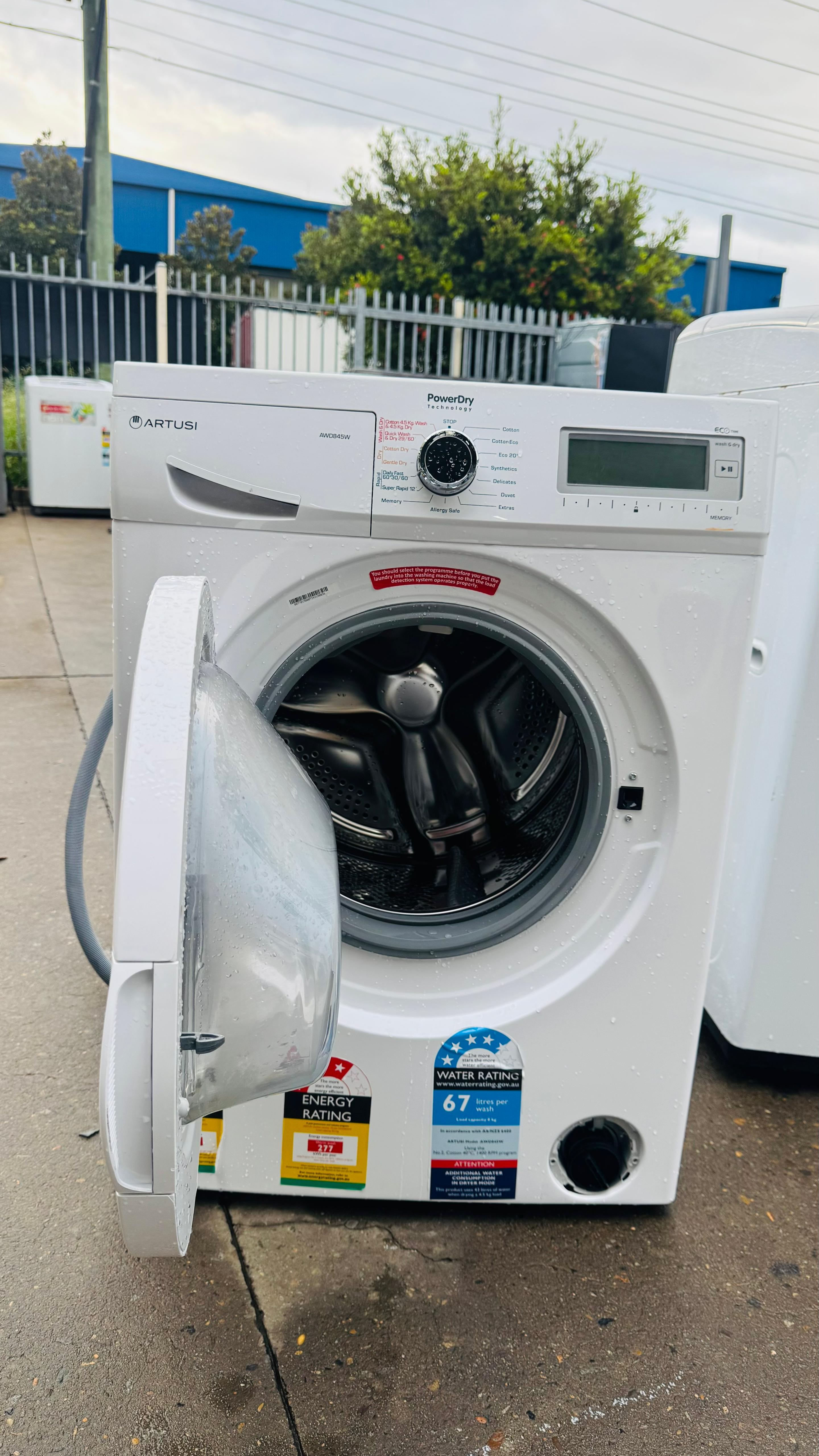ARTUSI 8KGS FRONT LOADER WASHING MACHINE