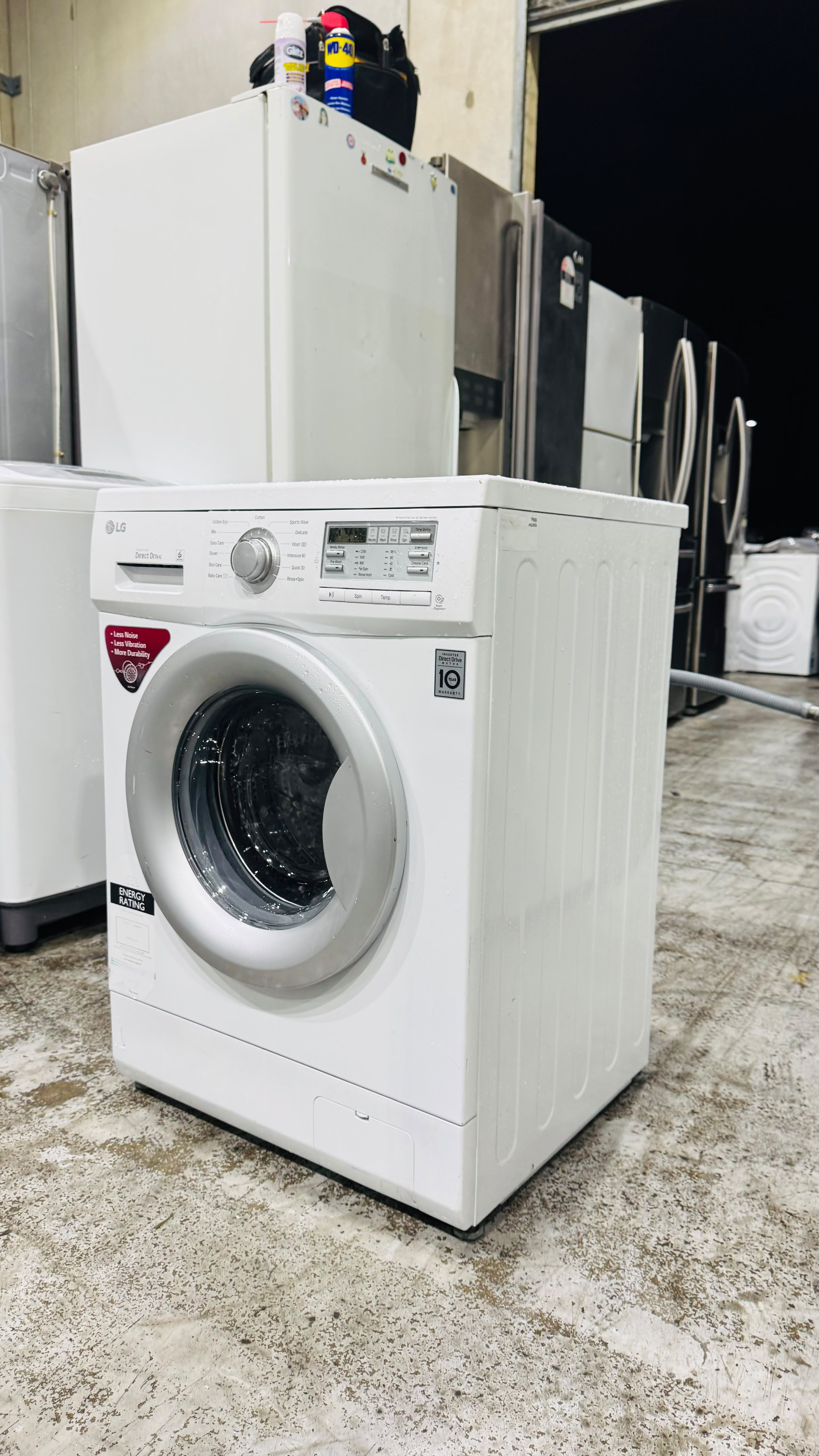 LG 7KGS FRONT LOADER WASHING MACHINE