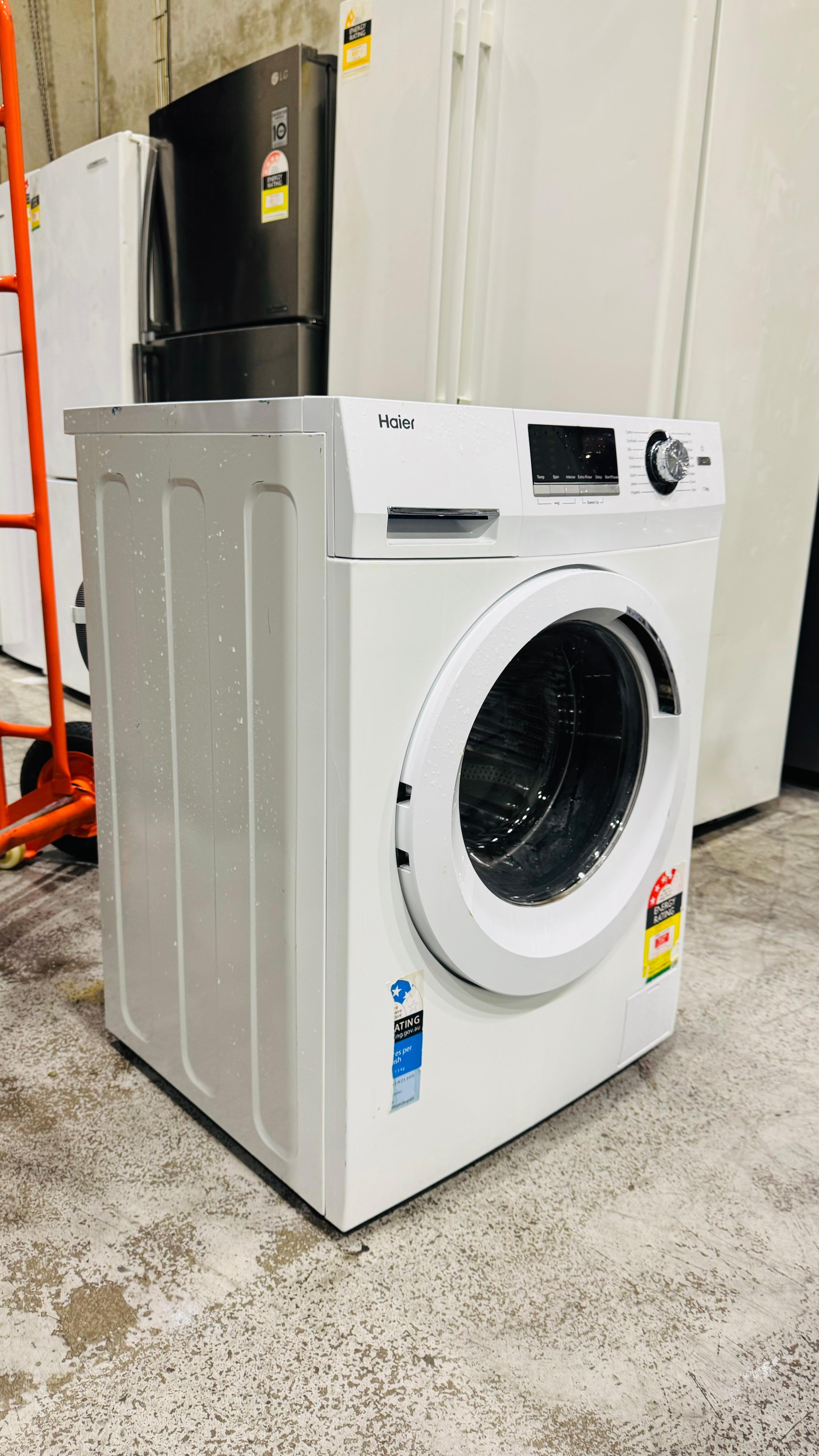 HAIER 7.5KGS FRONT LOADER WASHING MACHINE