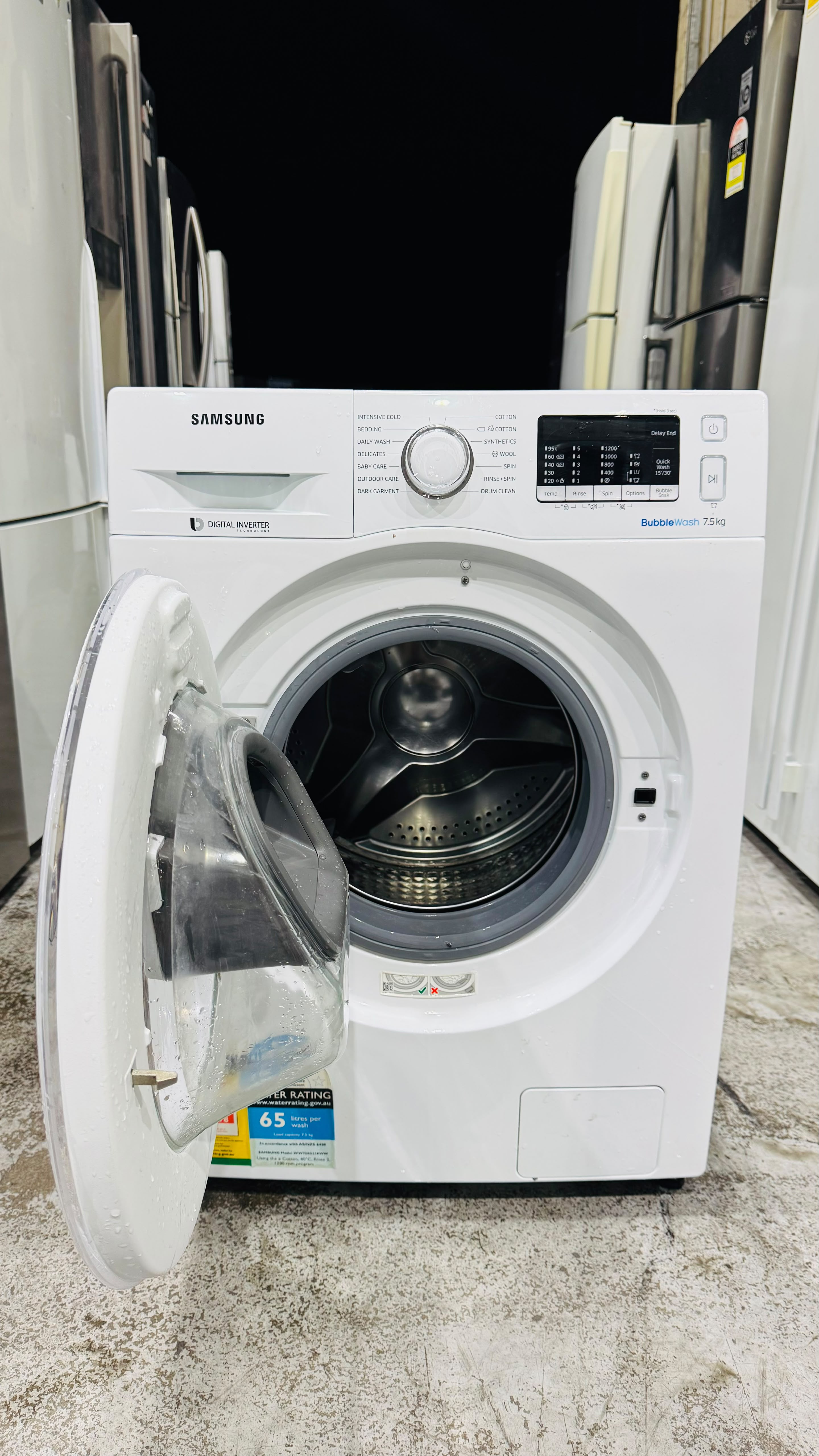 SAMSUNG 7.5KGS FRONT LOADER WASHING MACHINE