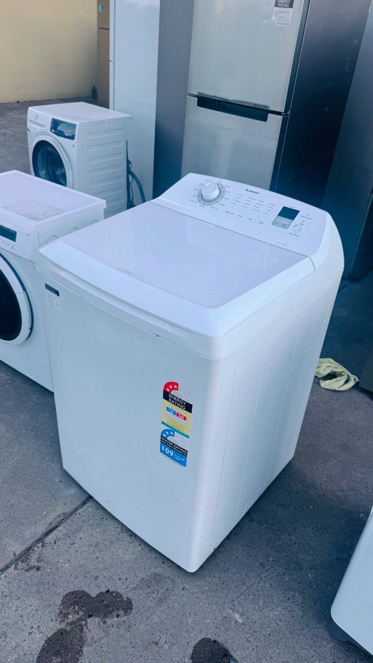 SIMPSON 8KGS TOP LOADER WASHING MACHINE