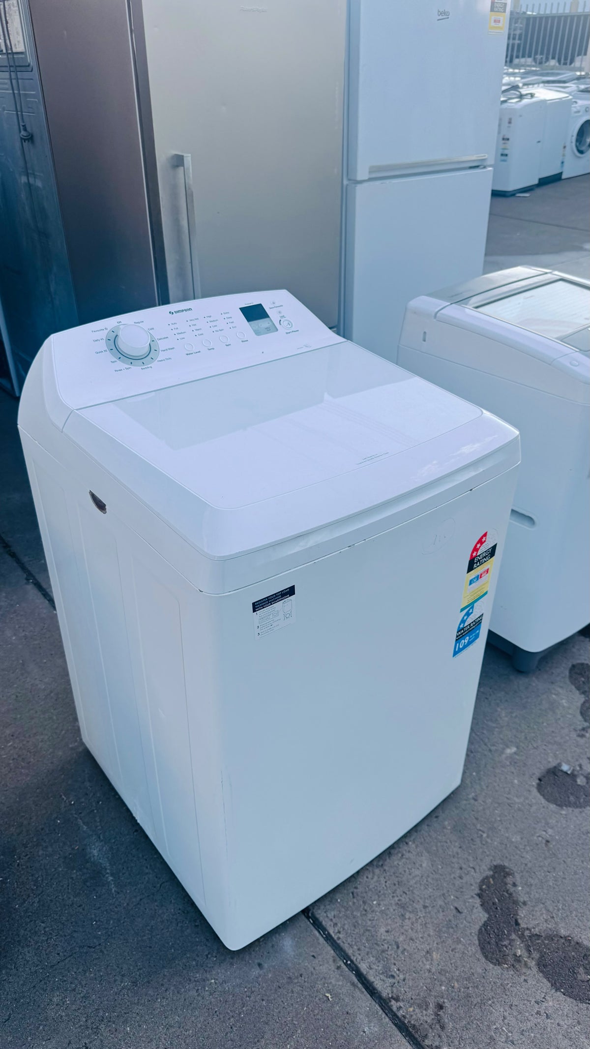 SIMPSON 8KGS TOP LOADER WASHING MACHINE