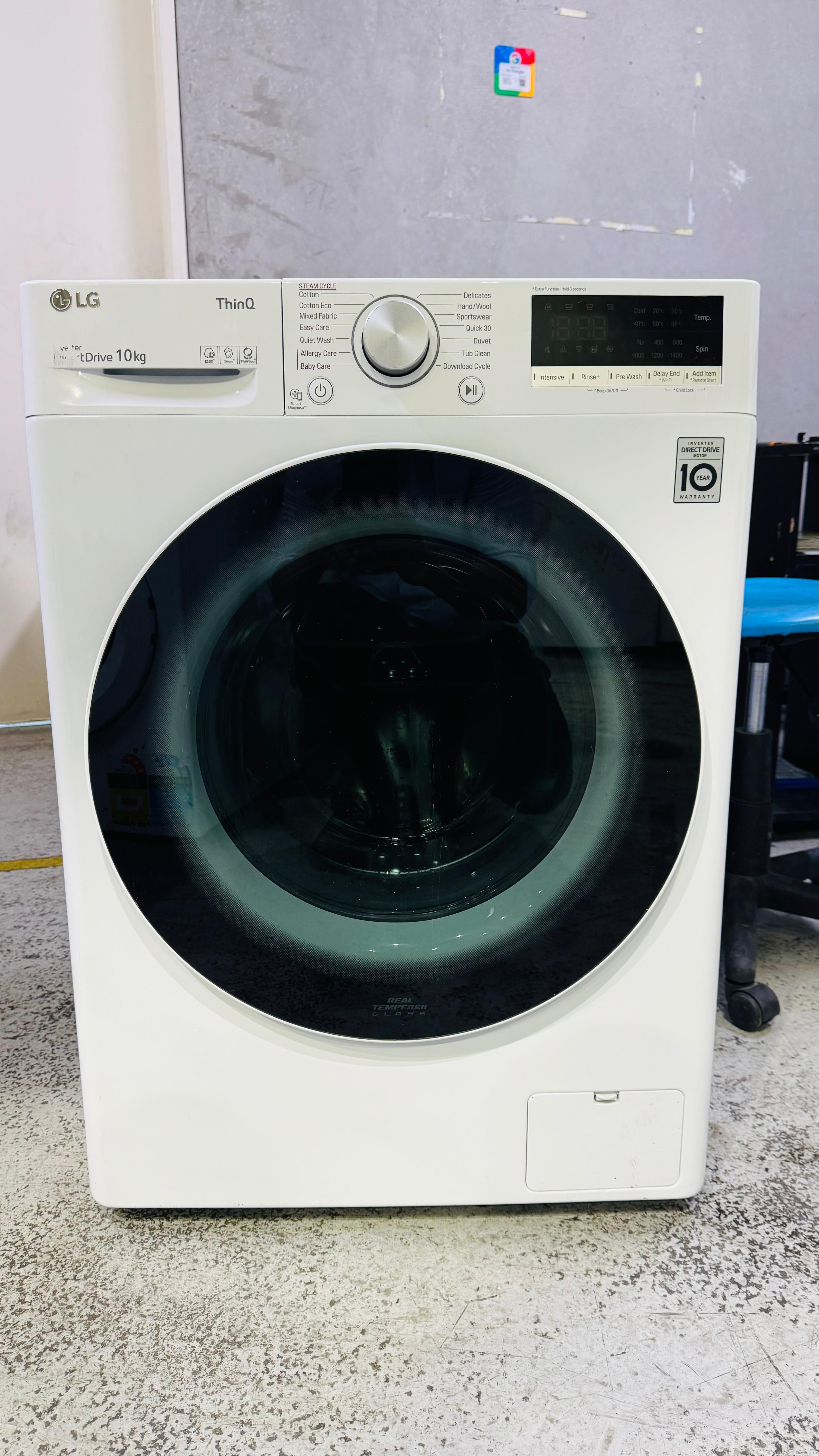 LG 10KGS FRONT LOADER WASHING MACHINE