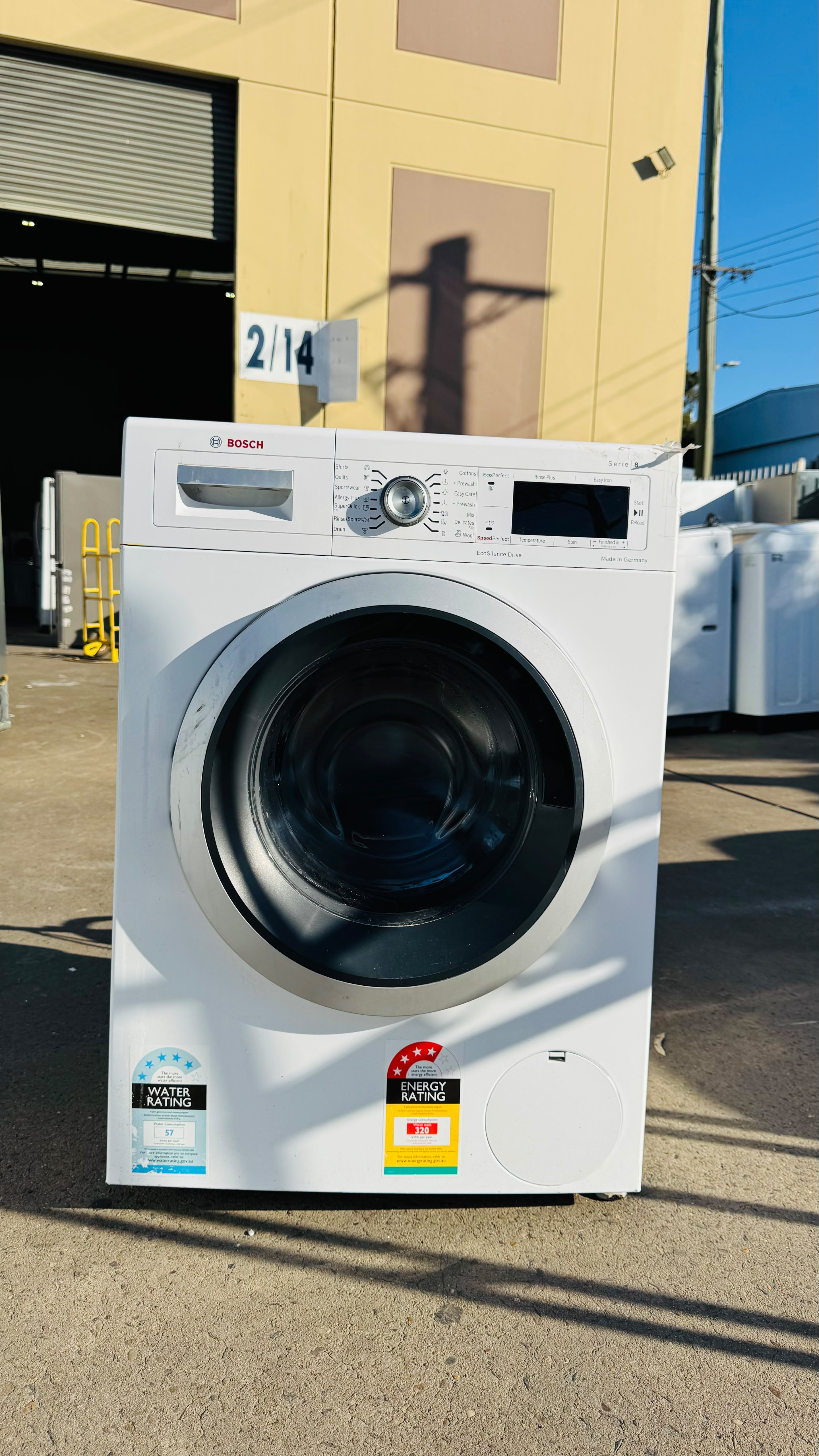 BOSCH 8KGS FRONT LOADER WASHING MACHINE