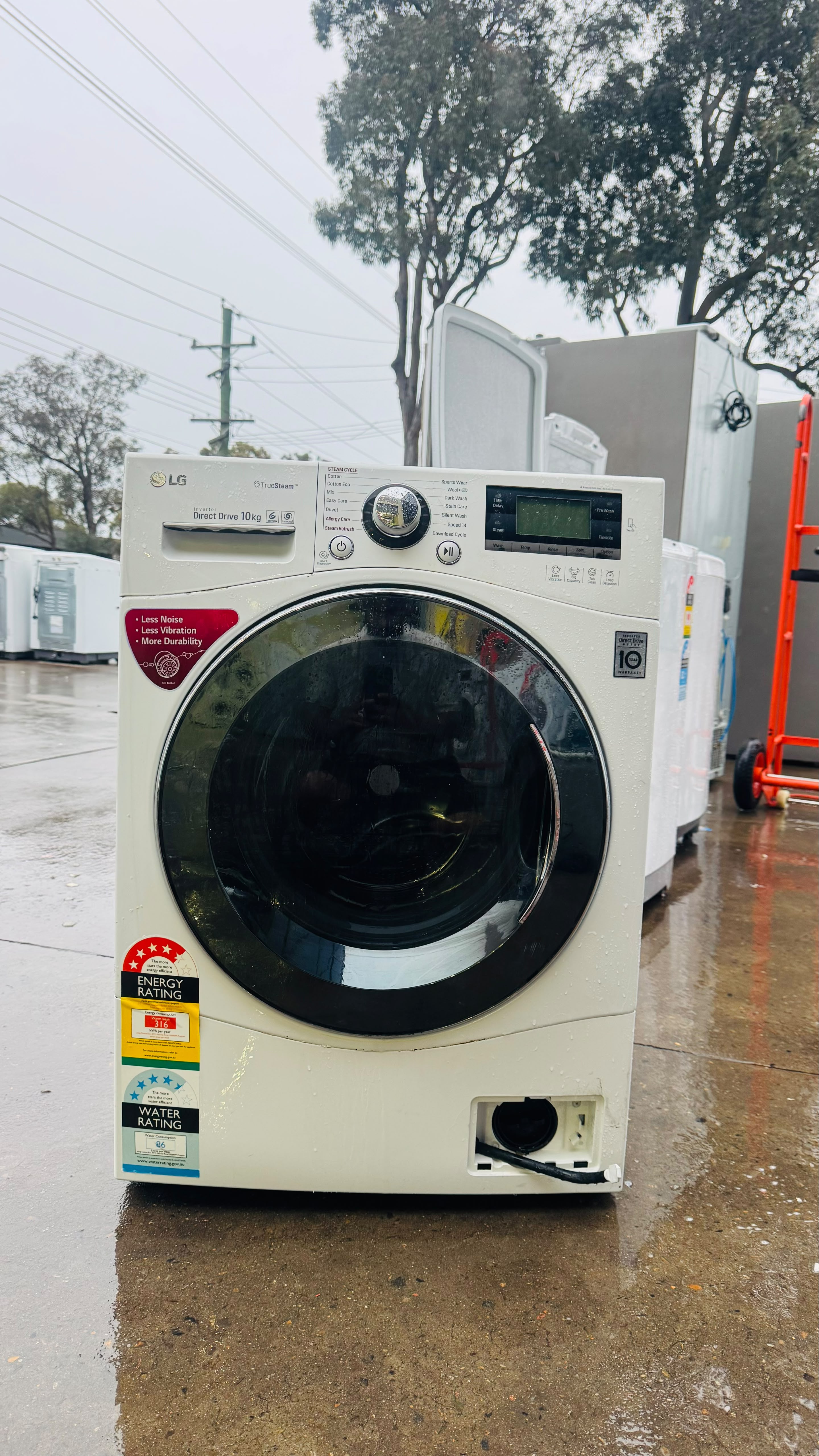 LG 10KGS FRONT LOADER WASHING MACHINE