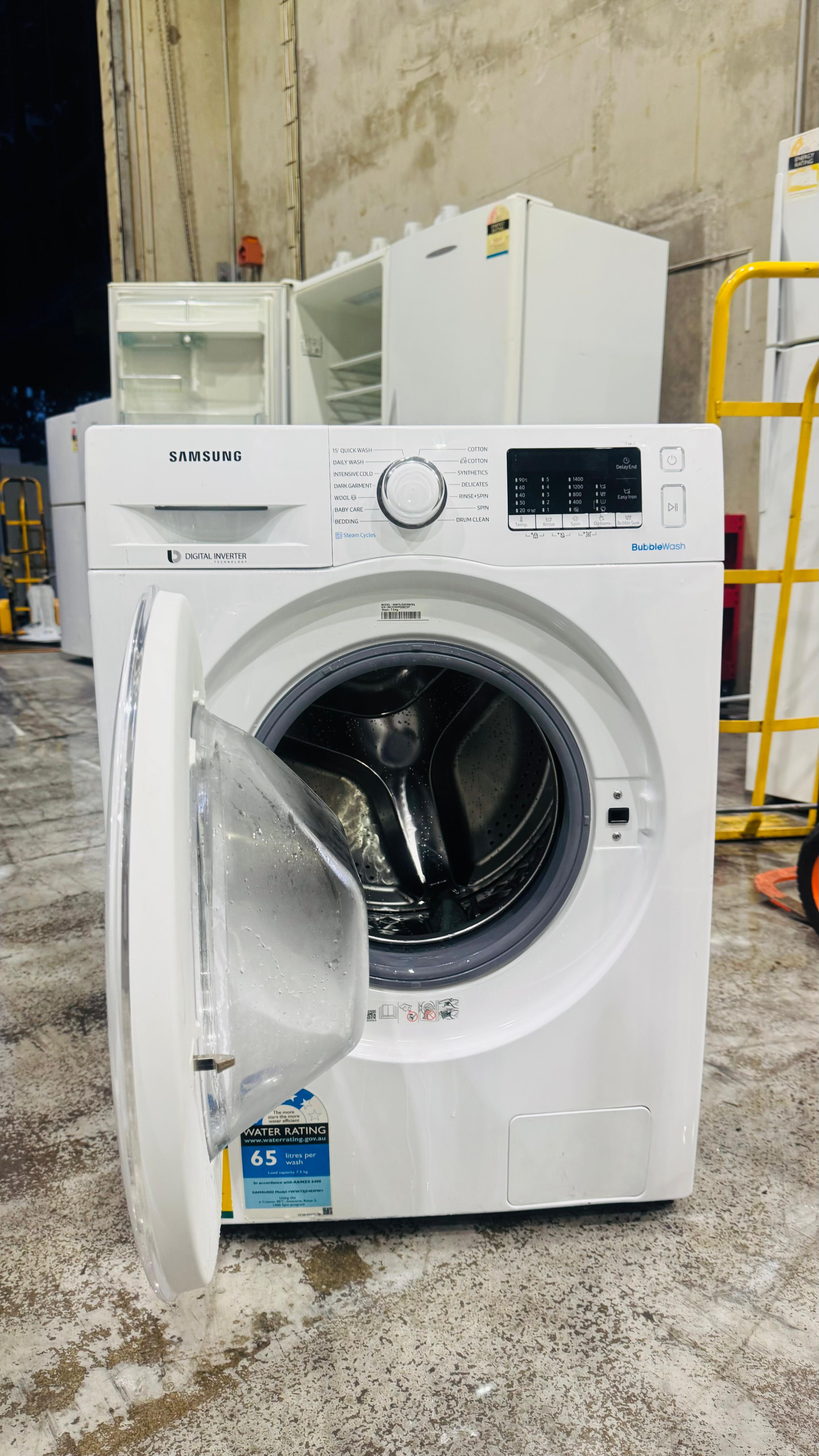 SAMSUNG 7.5KGS FRONT LOADER WASHING MACHINE