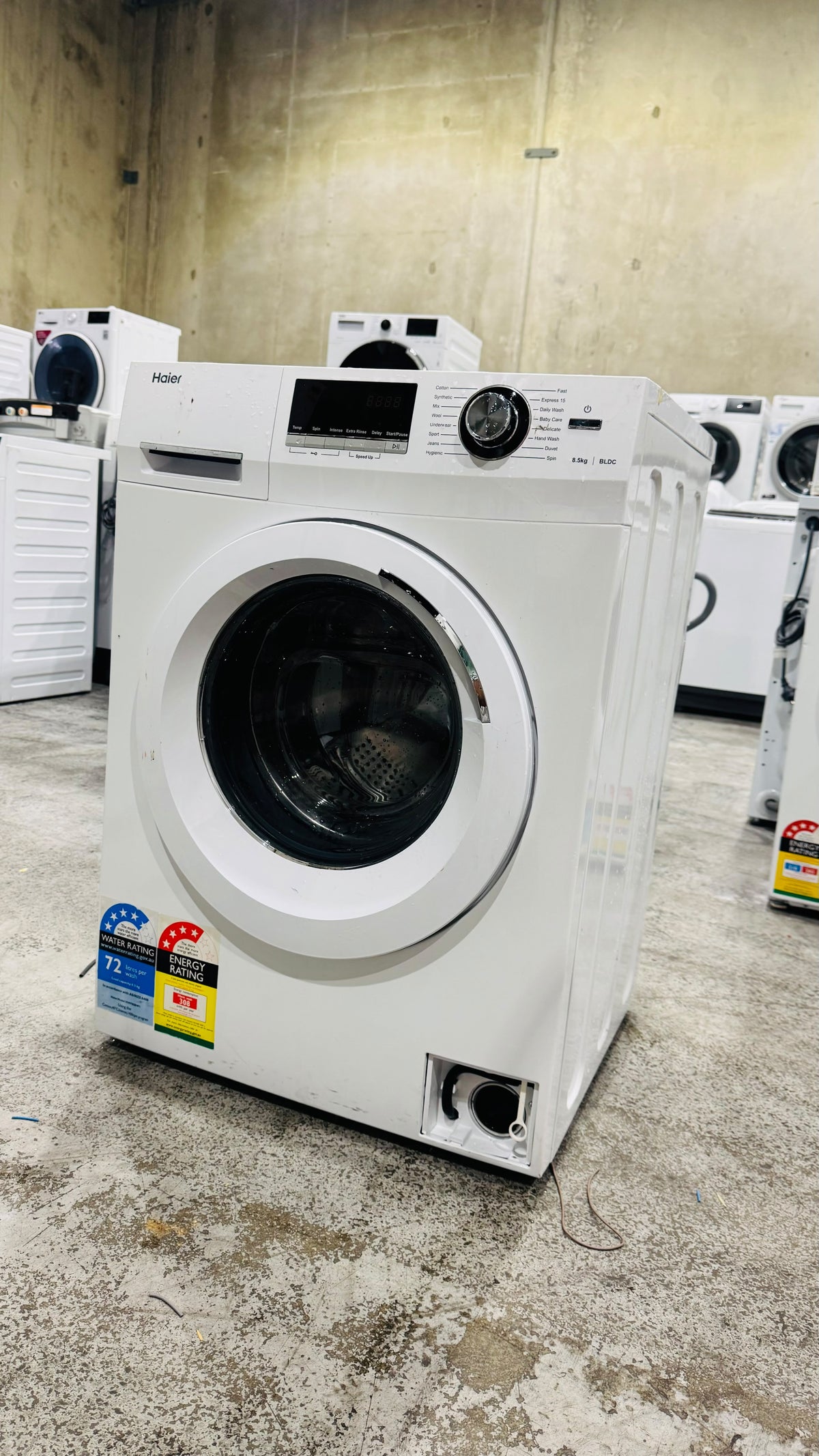 HAIER 8.5KGS FRONT LOADER WASHING MACHINE