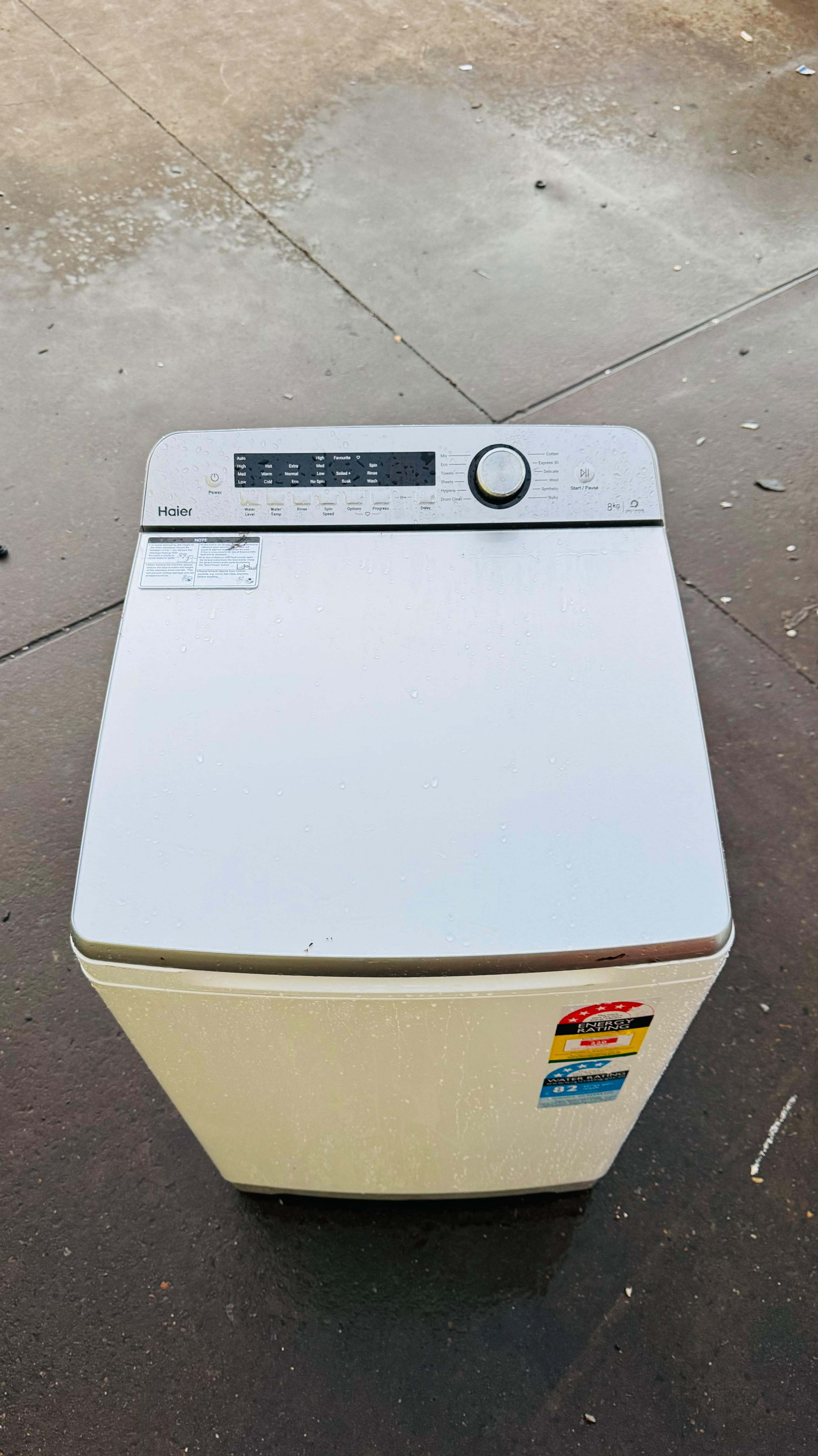 HAIER 8KGS TOP LOADER WASHING MACHINE