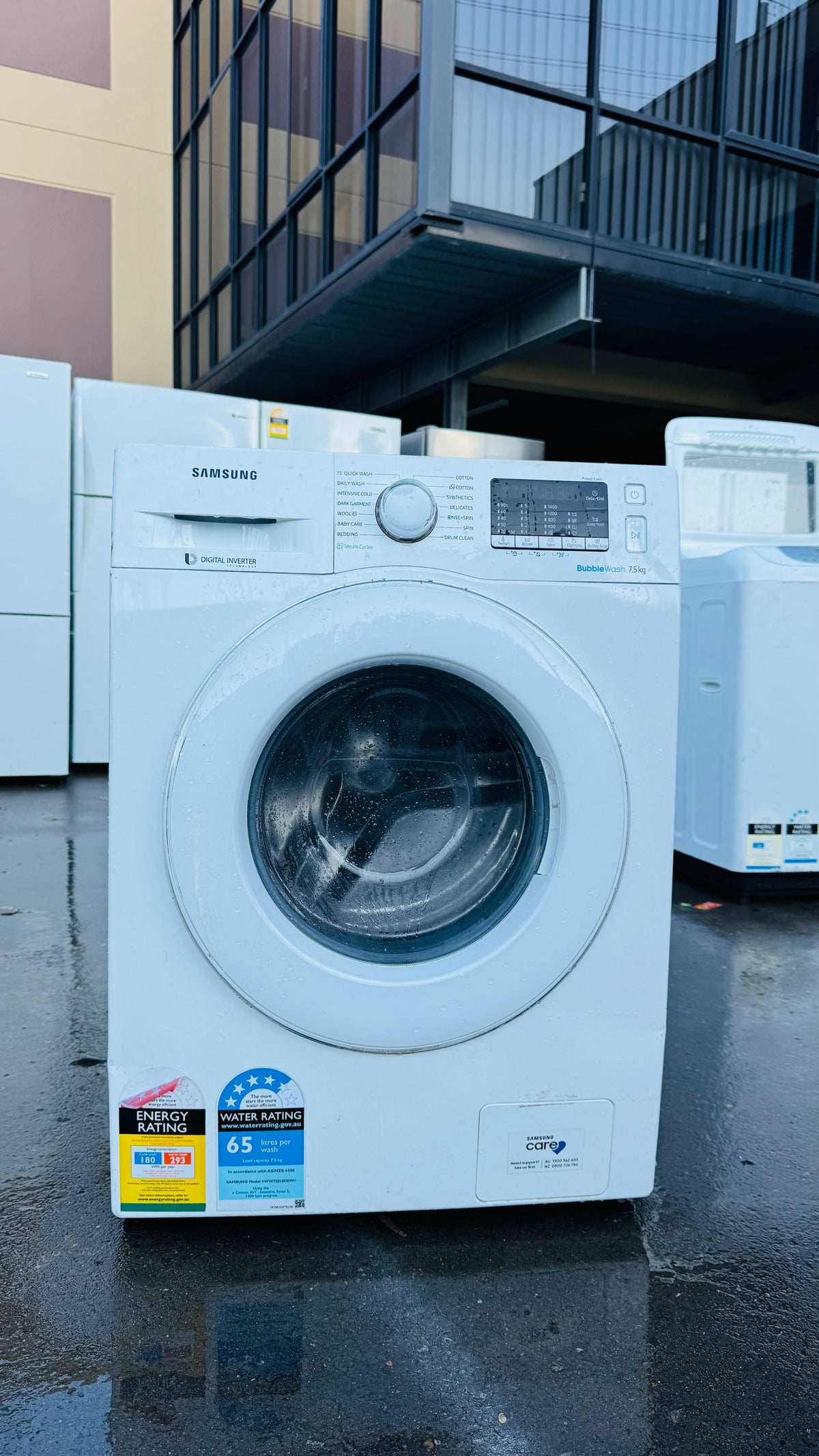 SAMSUNG 7.5KGS FRONT LOADER WASHING MACHINE