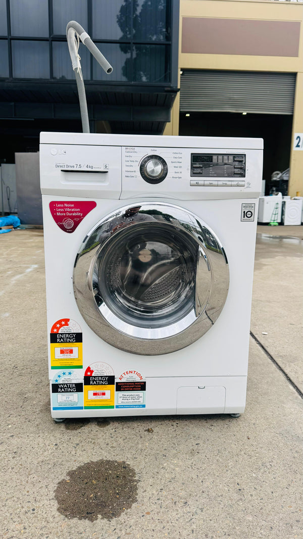 LG 7.5KGS FRONT LOADER WASHING MACHINE