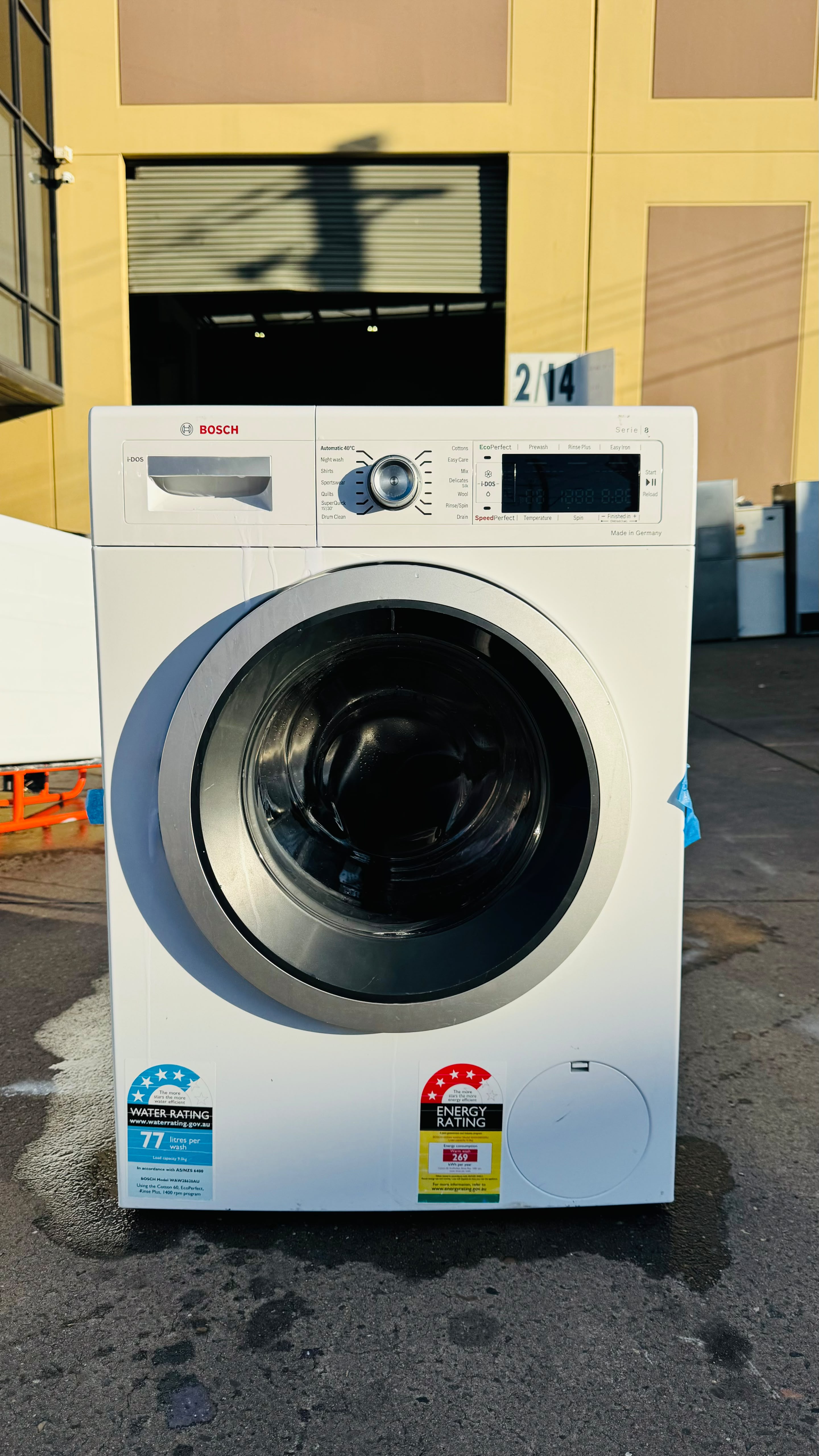 BOSCH 9KGS FRONT LOADER WASHING MACHINE